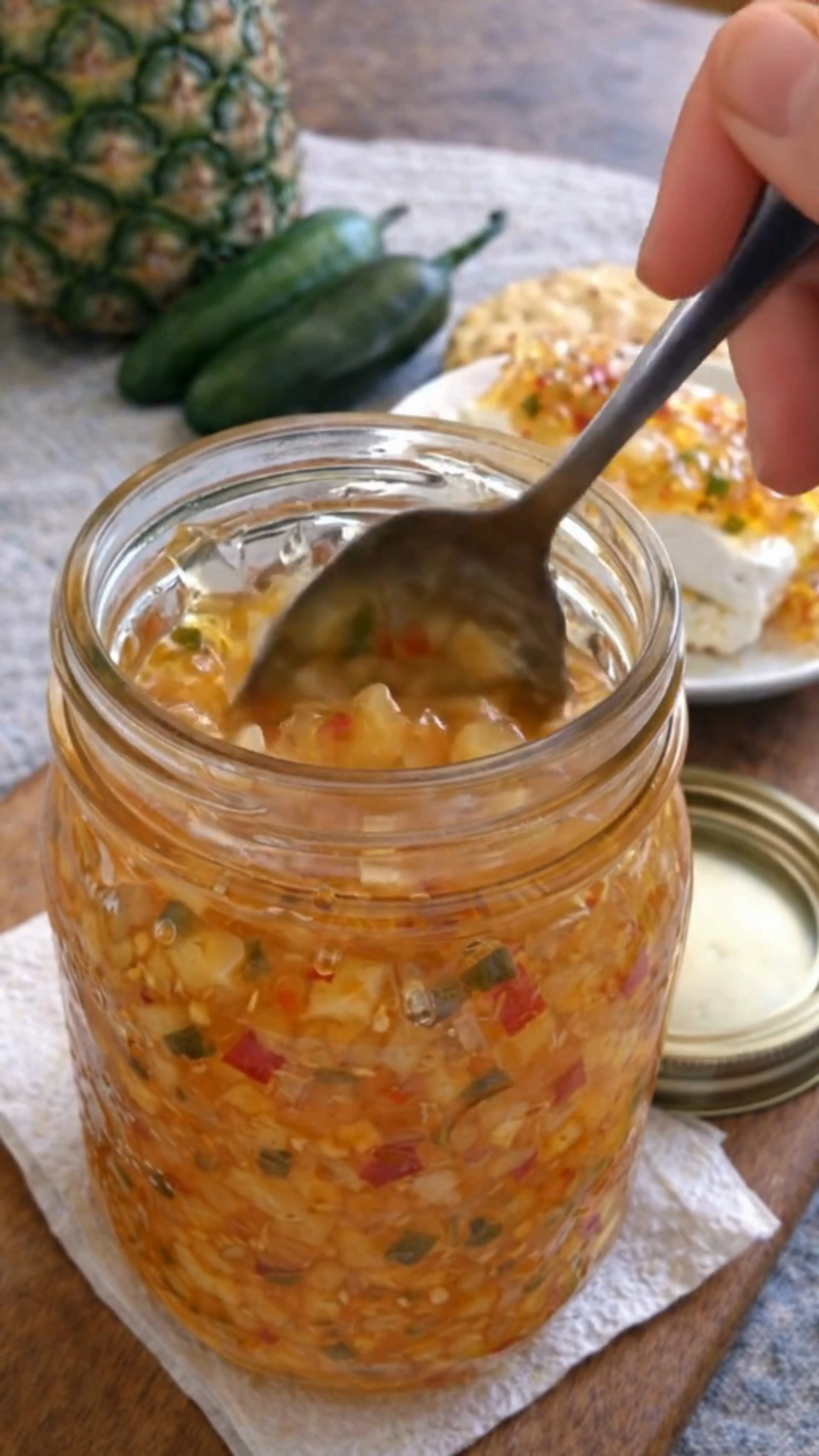 Sweet & Spicy Pineapple Jalapeño Pepper Jelly