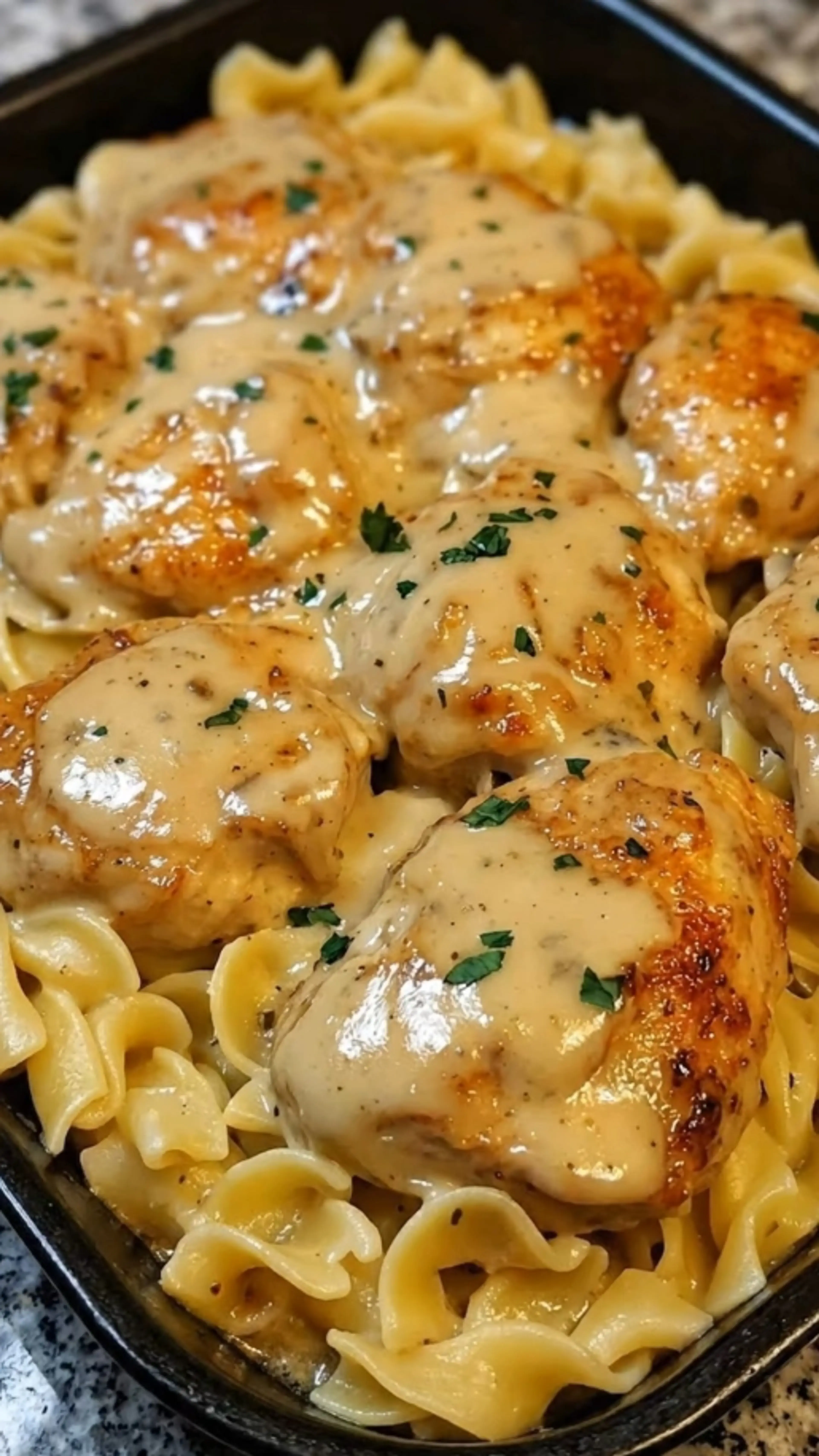 Chicken with Buttered Noodles