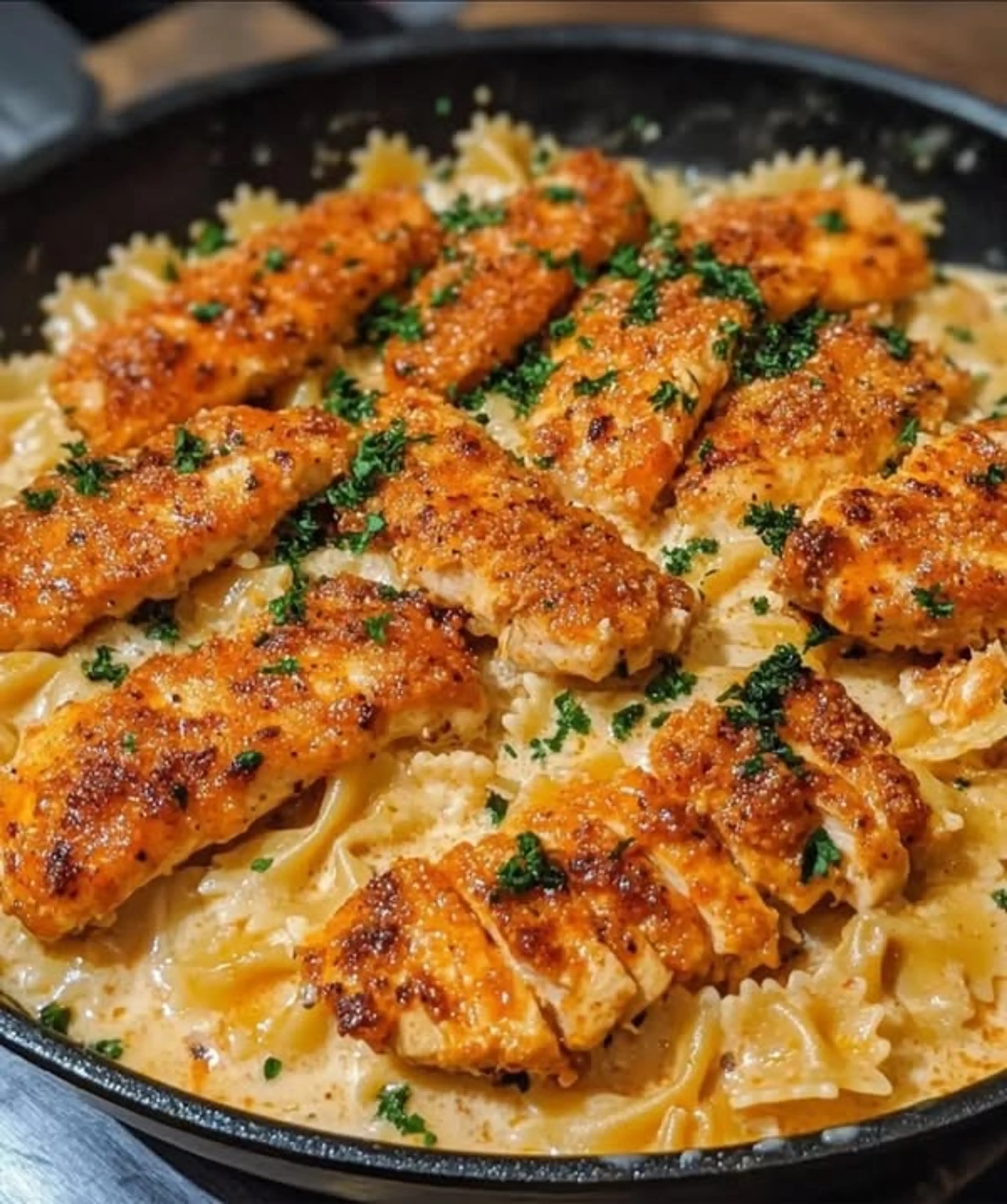 One Skillet Creamy Cajun Buffalo