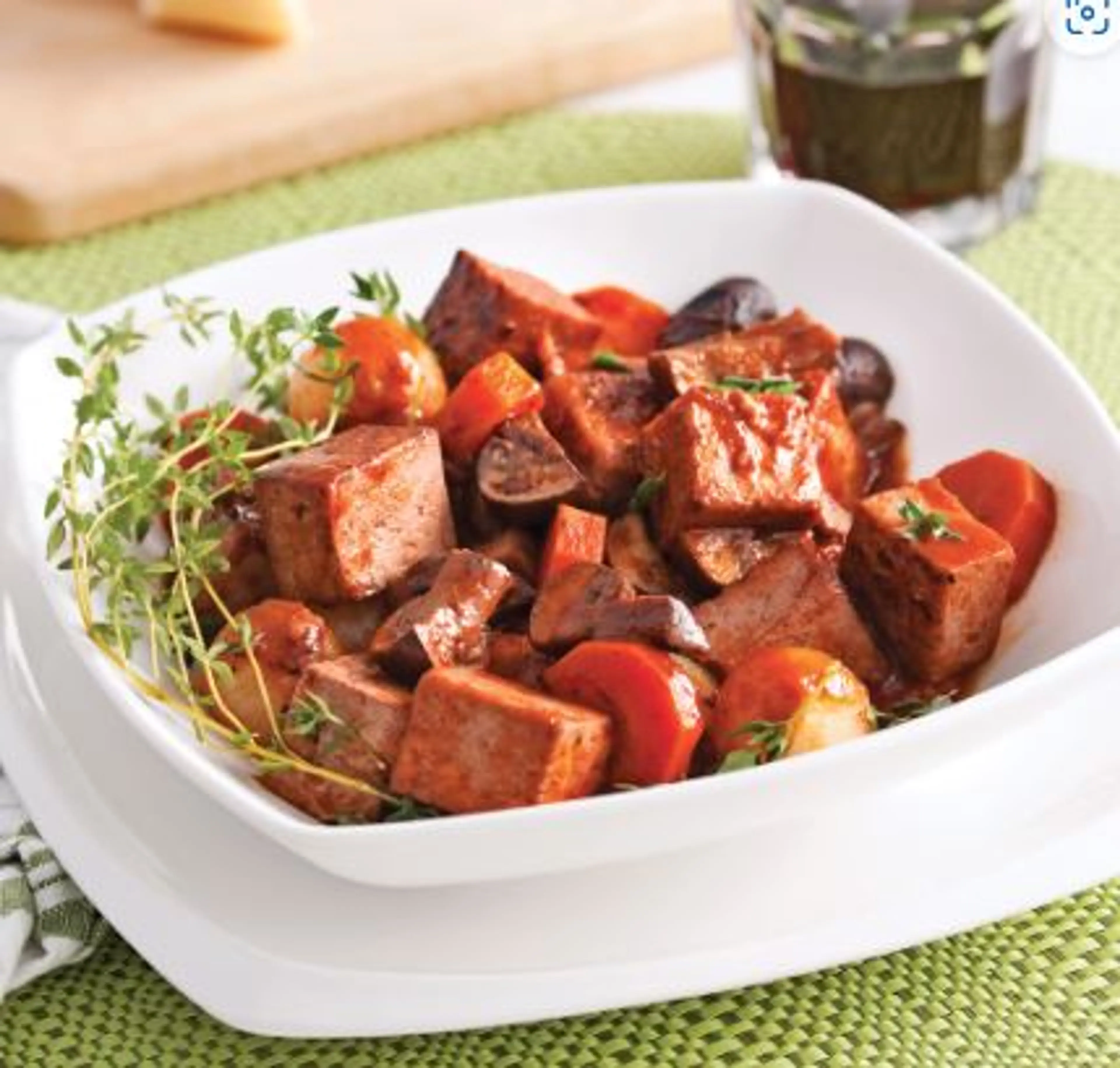 Mijoteuse Tofu Bourguignon