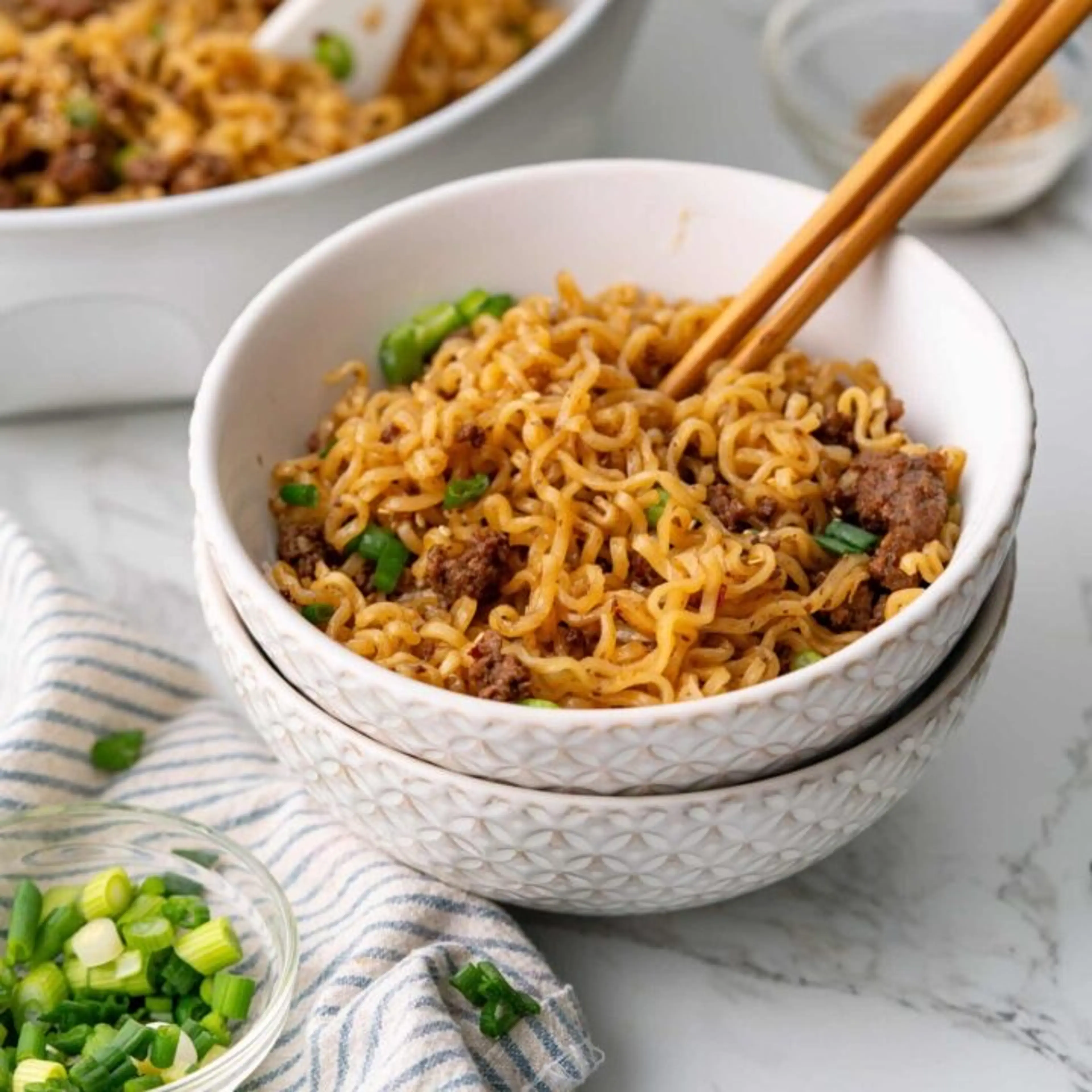 Korean-Style Ground Beef Ramen