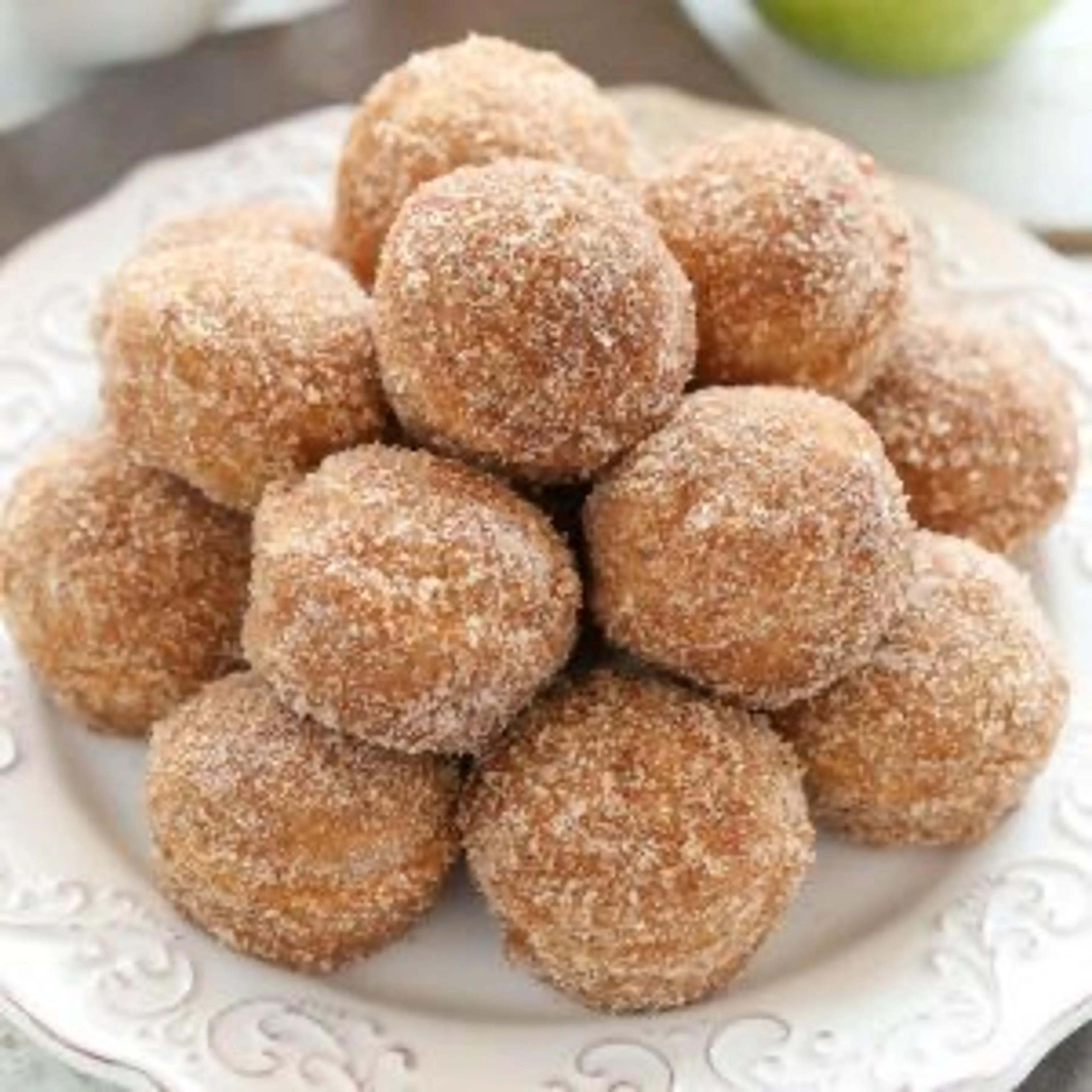 Baked Apple Cider Donut Holes