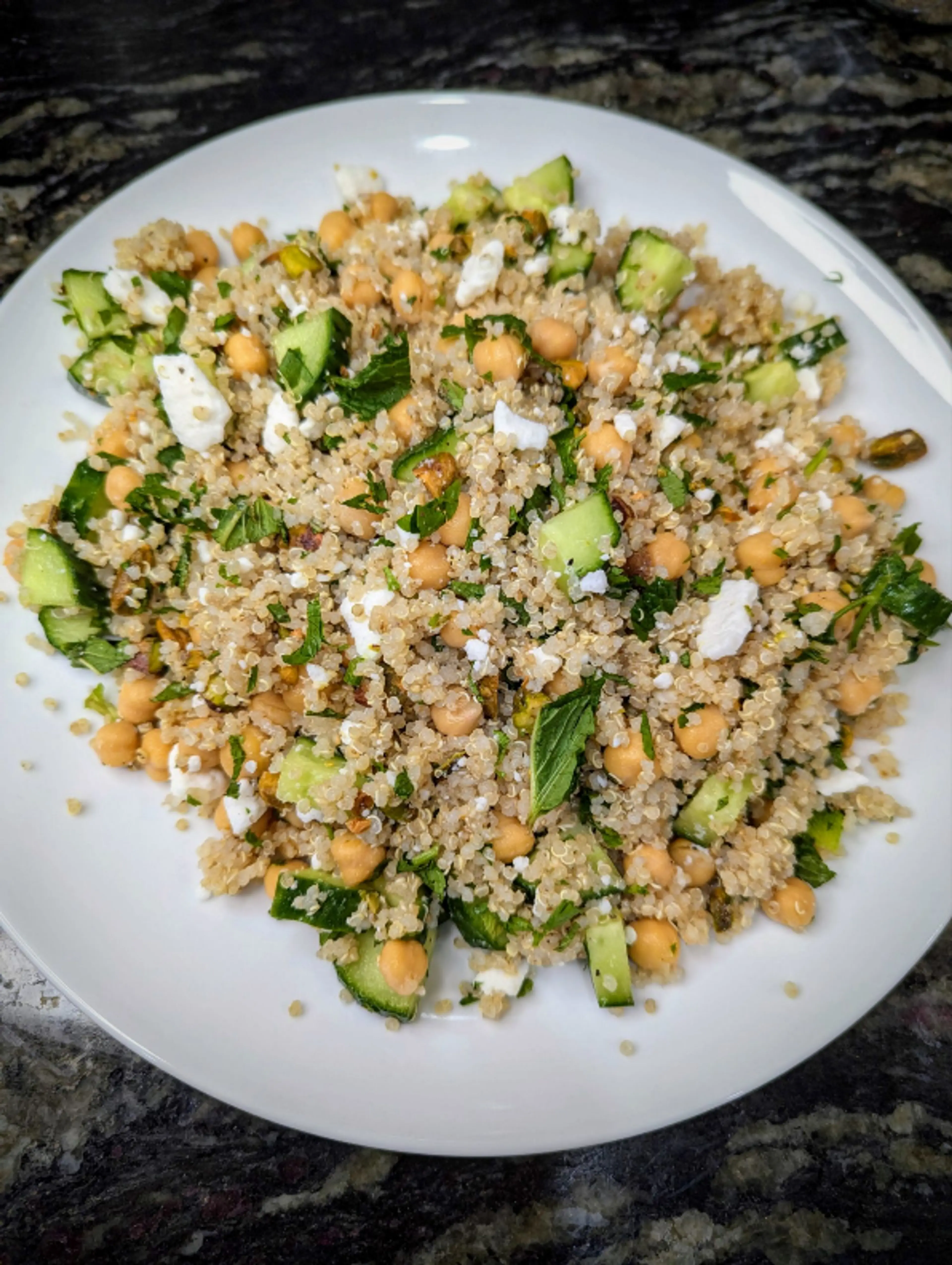 Quinoa Chickpea Salad Oil-Free