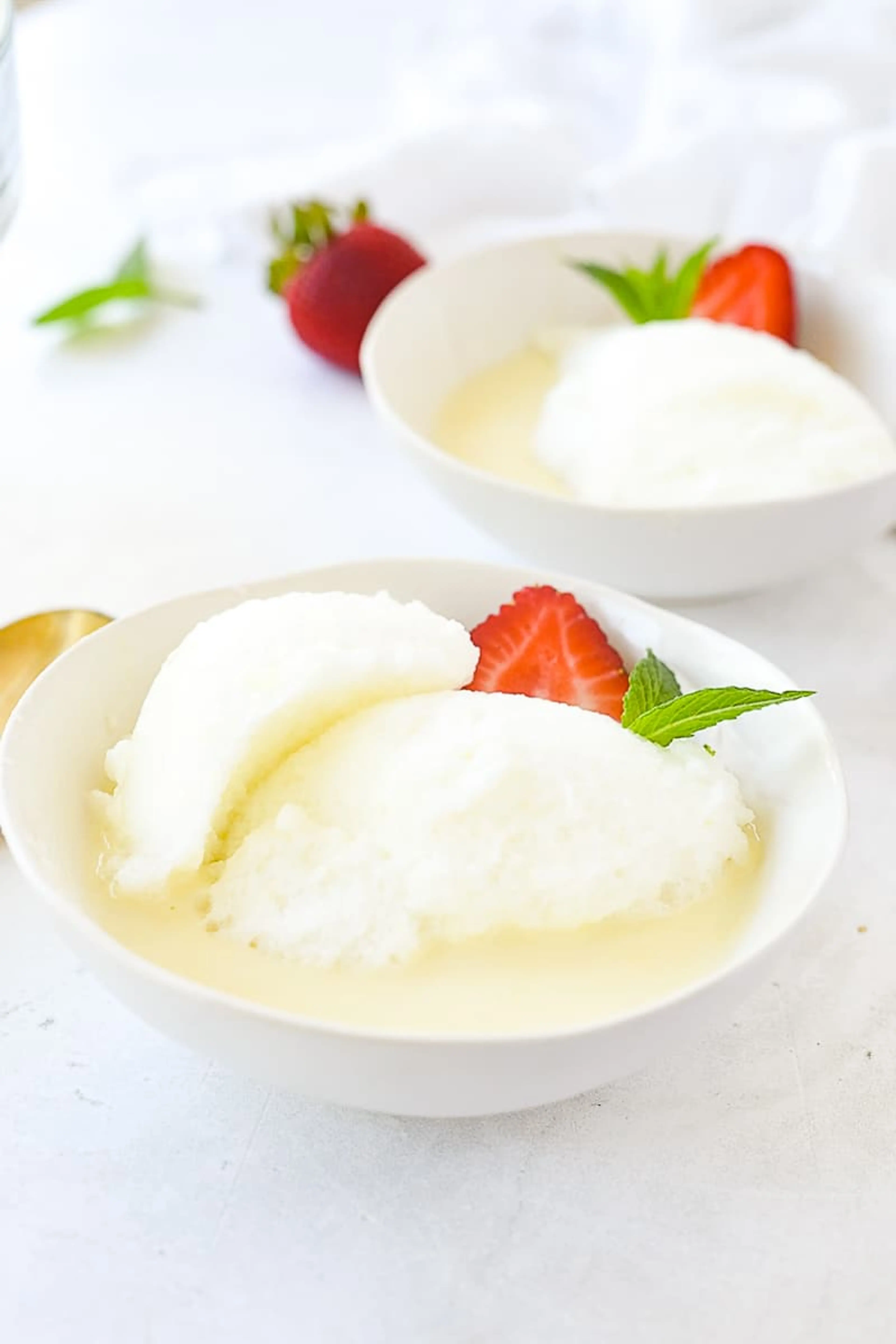 Lemon Snow Pudding