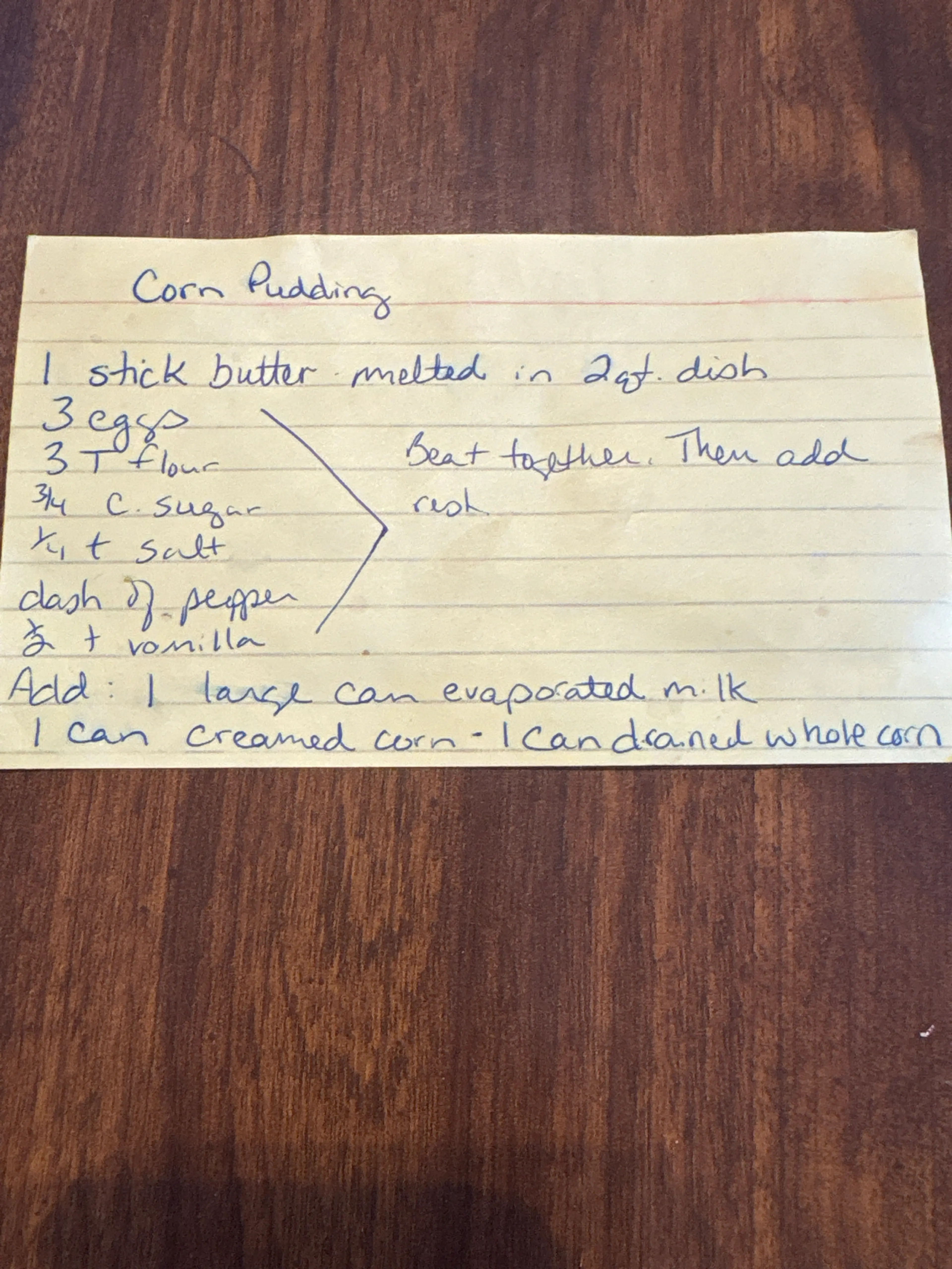 Corn Pudding - Mom