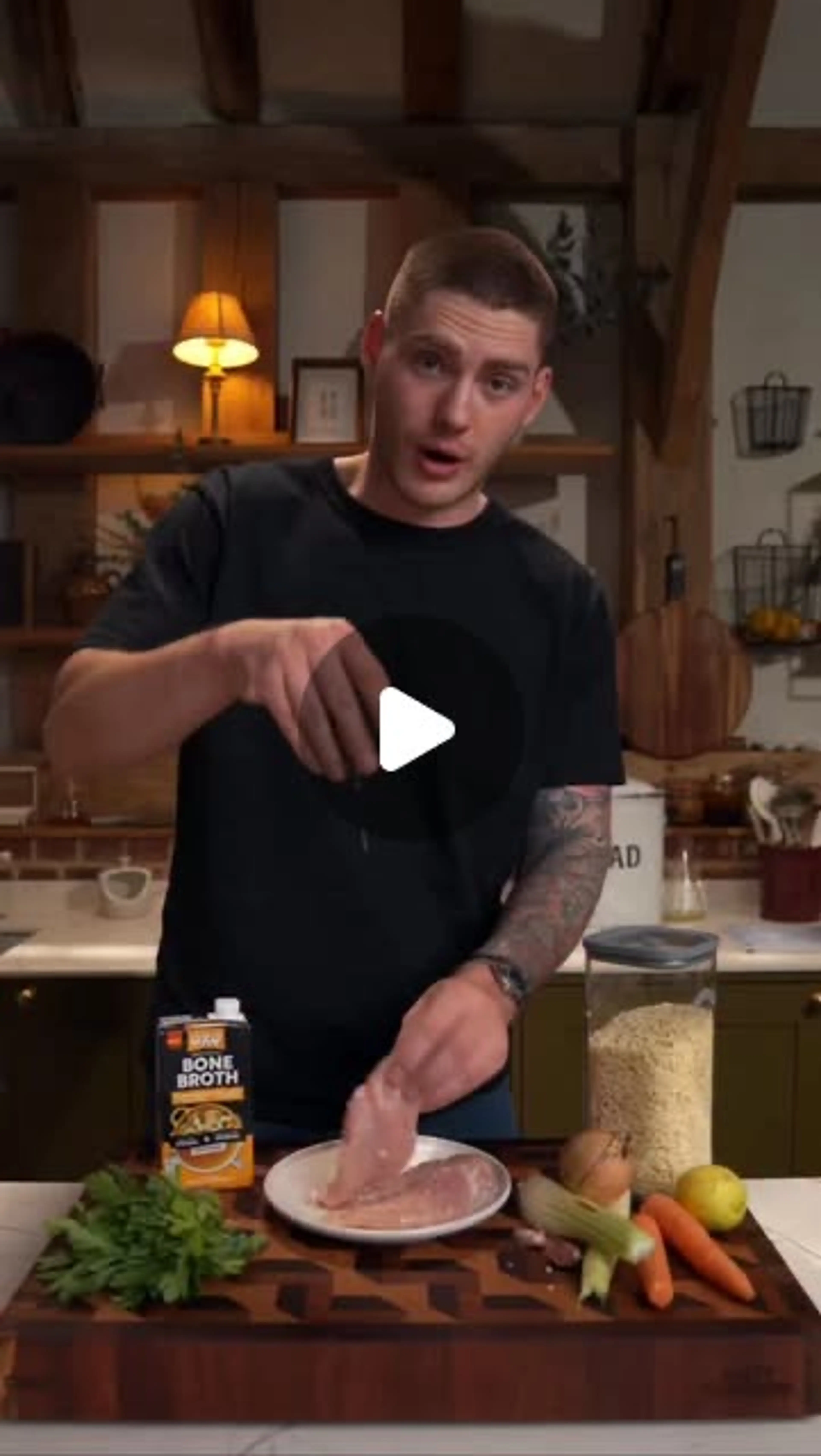 Ad | Creamy Chicken and Orzo Soup