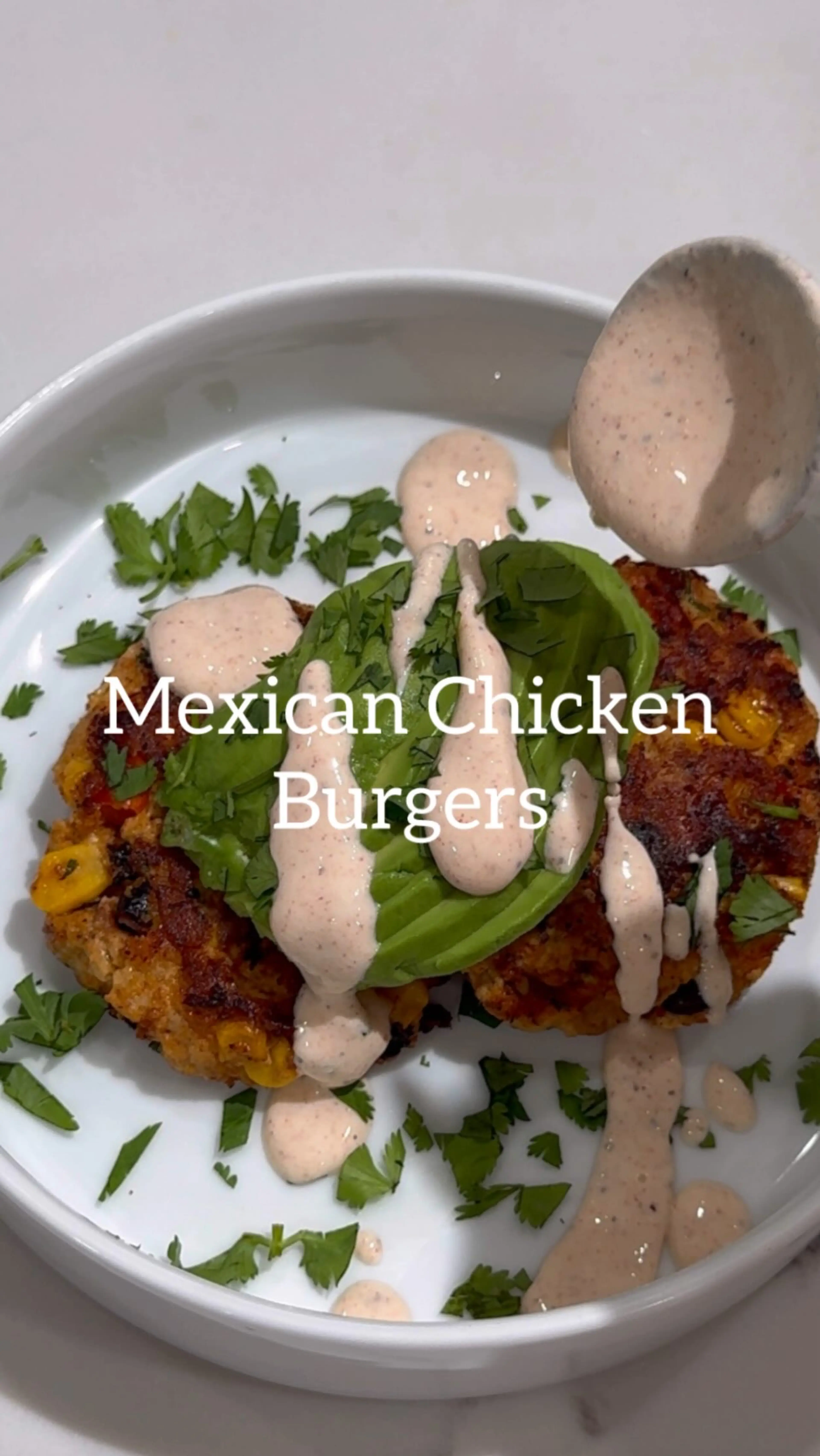 High Protein Mexican Chicken Burgers