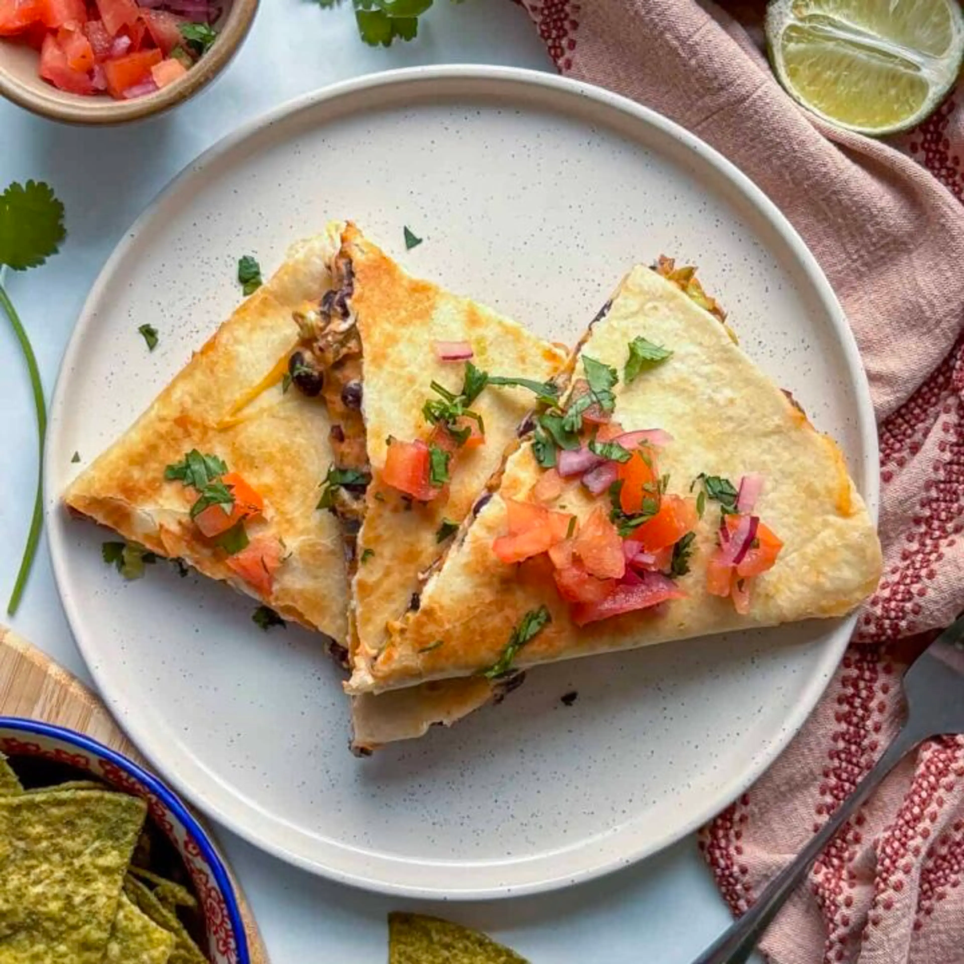 Easy Black Bean Quesadillas