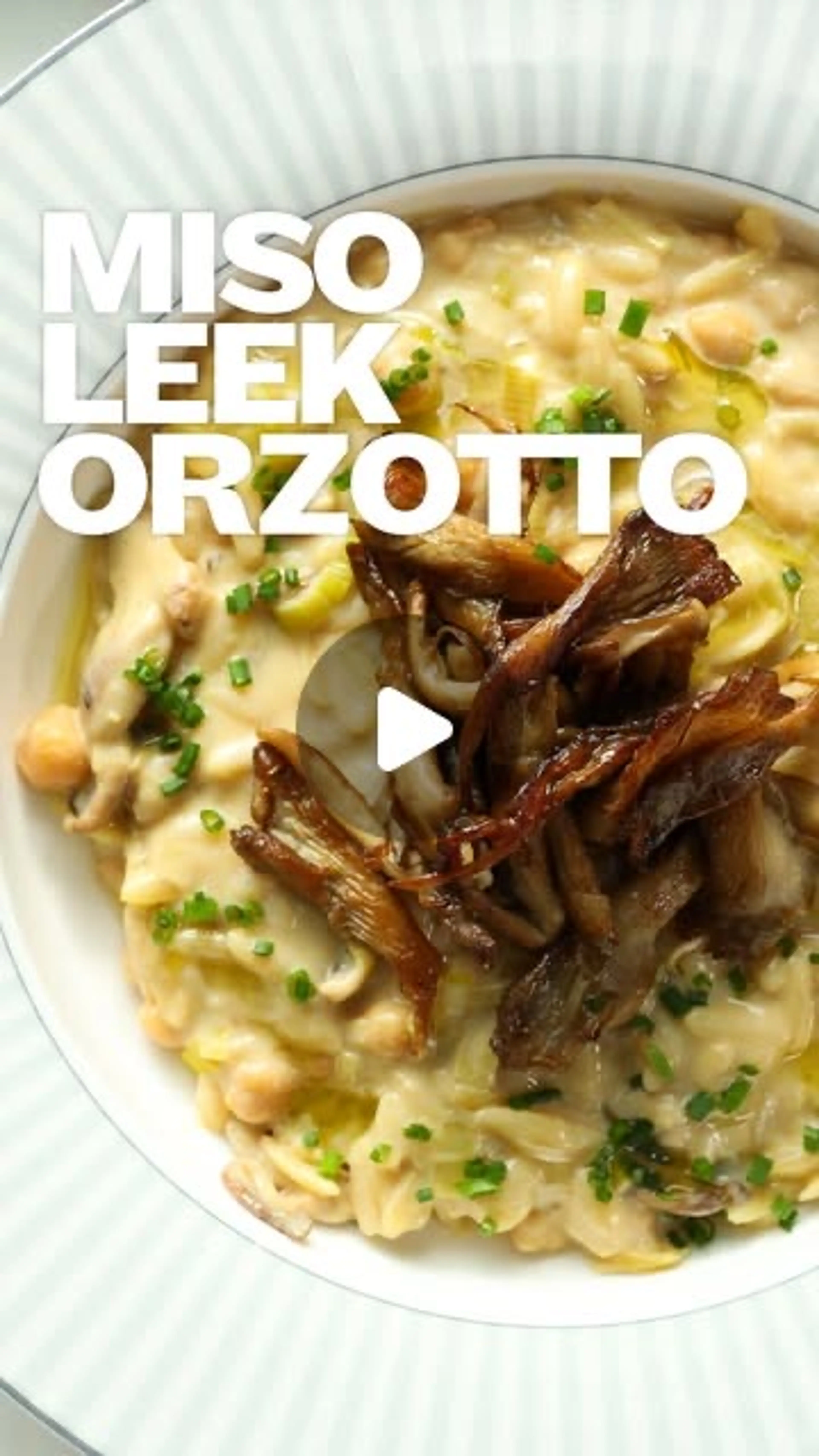 Miso Mushroom & Silken Tofu Orzotto