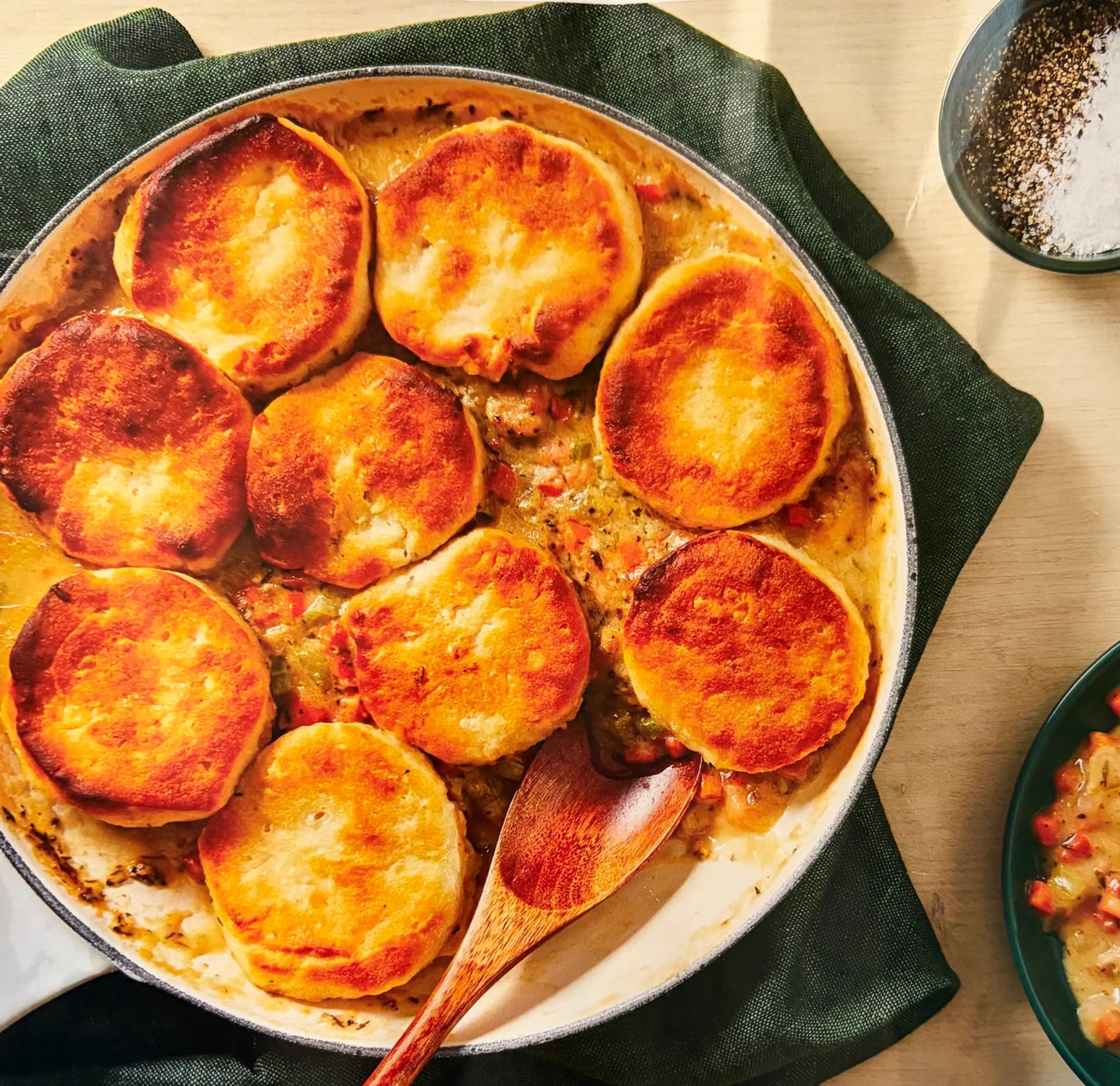 Homestyle Chicken and Biscuit Pot Pie