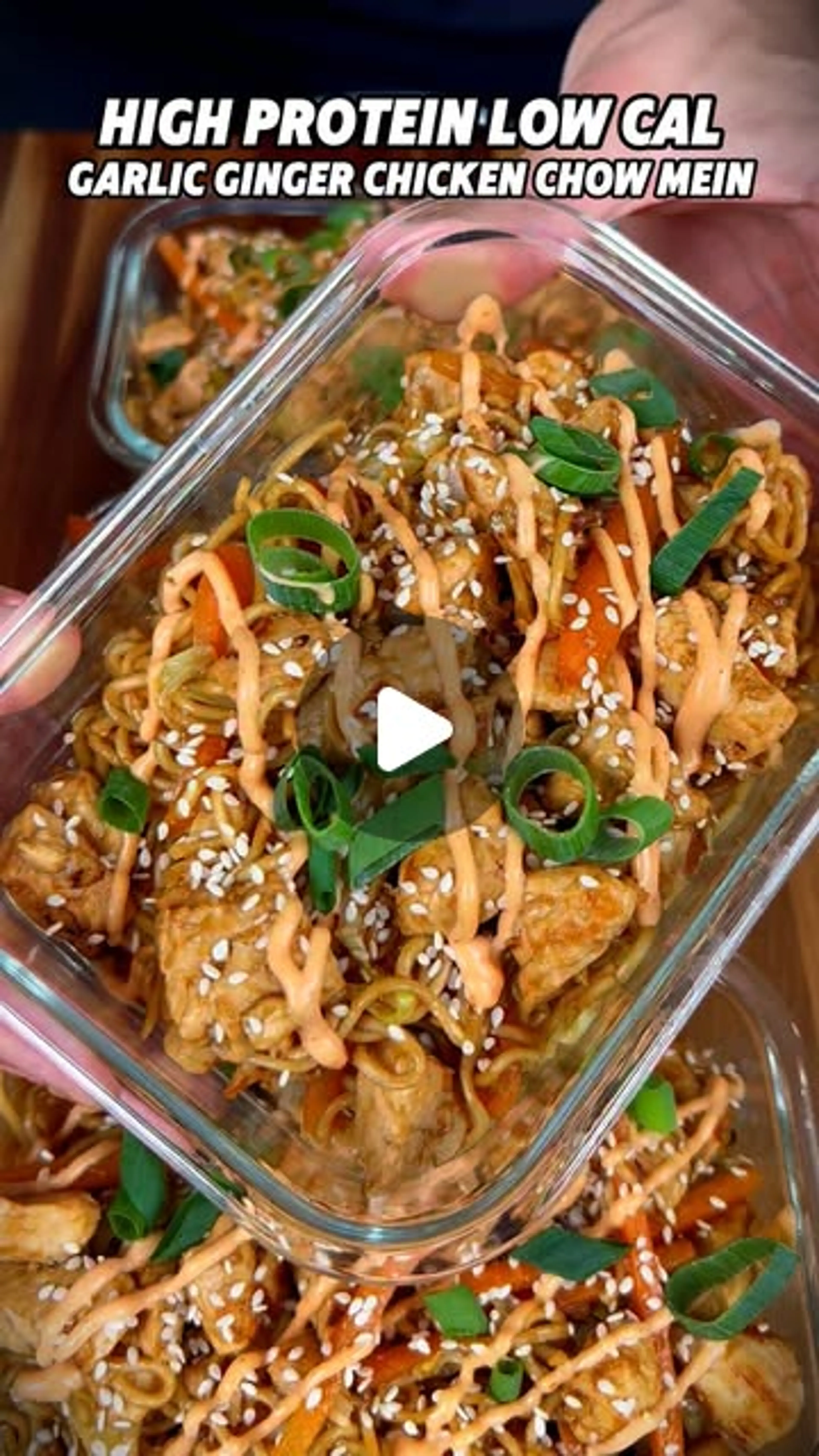 Garlic Ginger Chicken Chow Mein