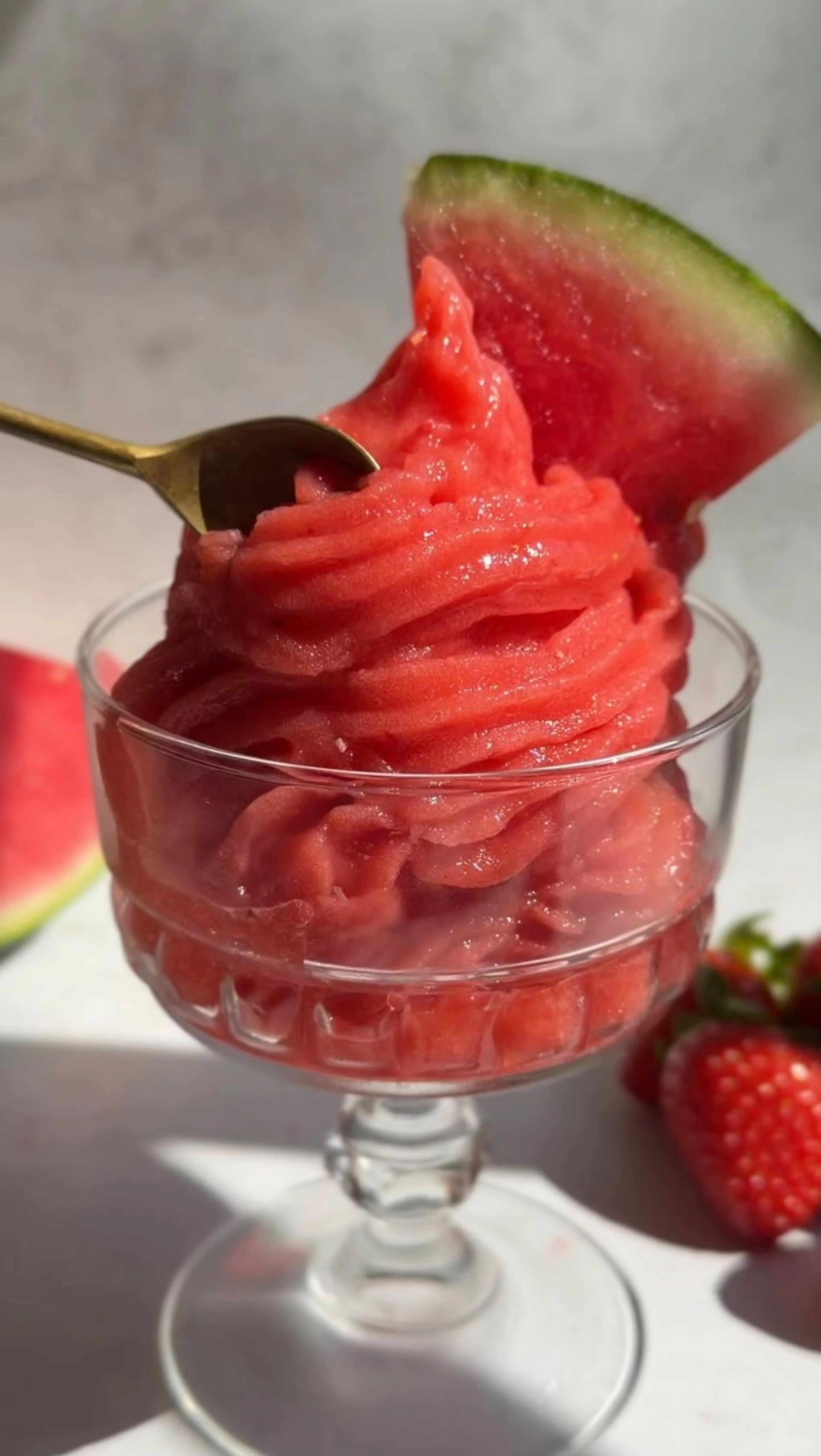 This Watermelon & Strawberry Sorbet Is Naturally Sweet, Refr