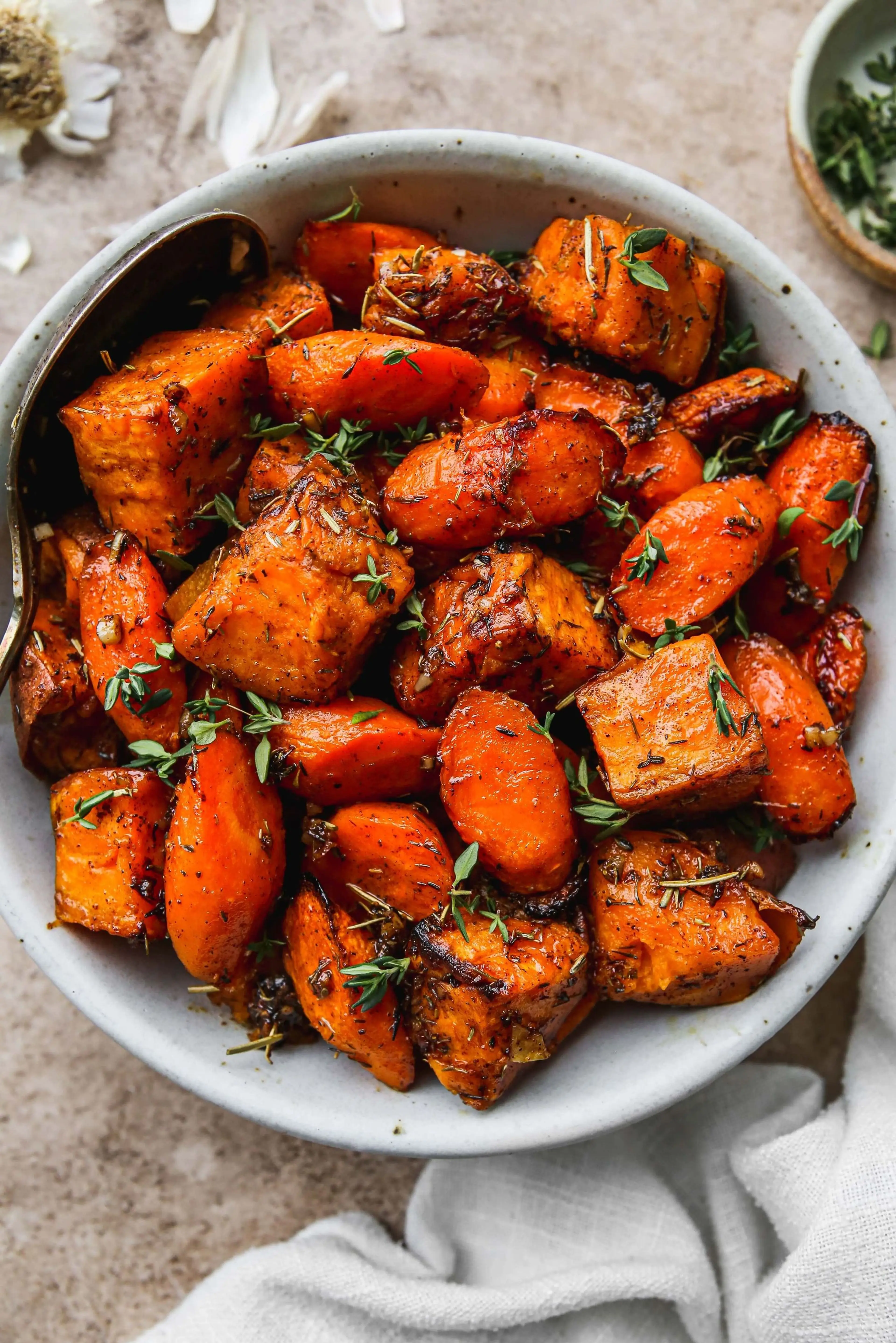 Easy Roasted Sweet Potatoes & Carrots