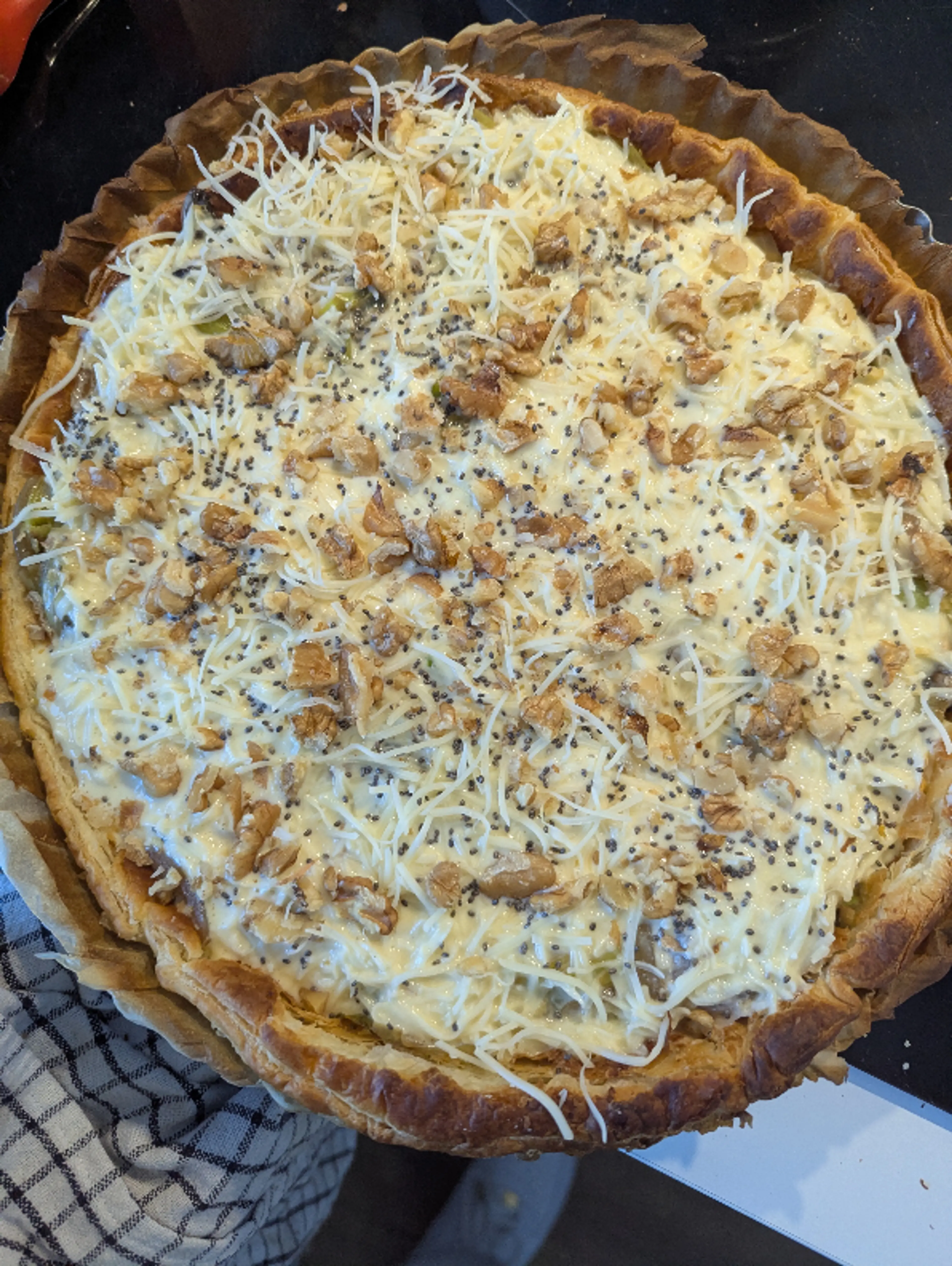 🥧 Tarte aux Poireaux et Champignons