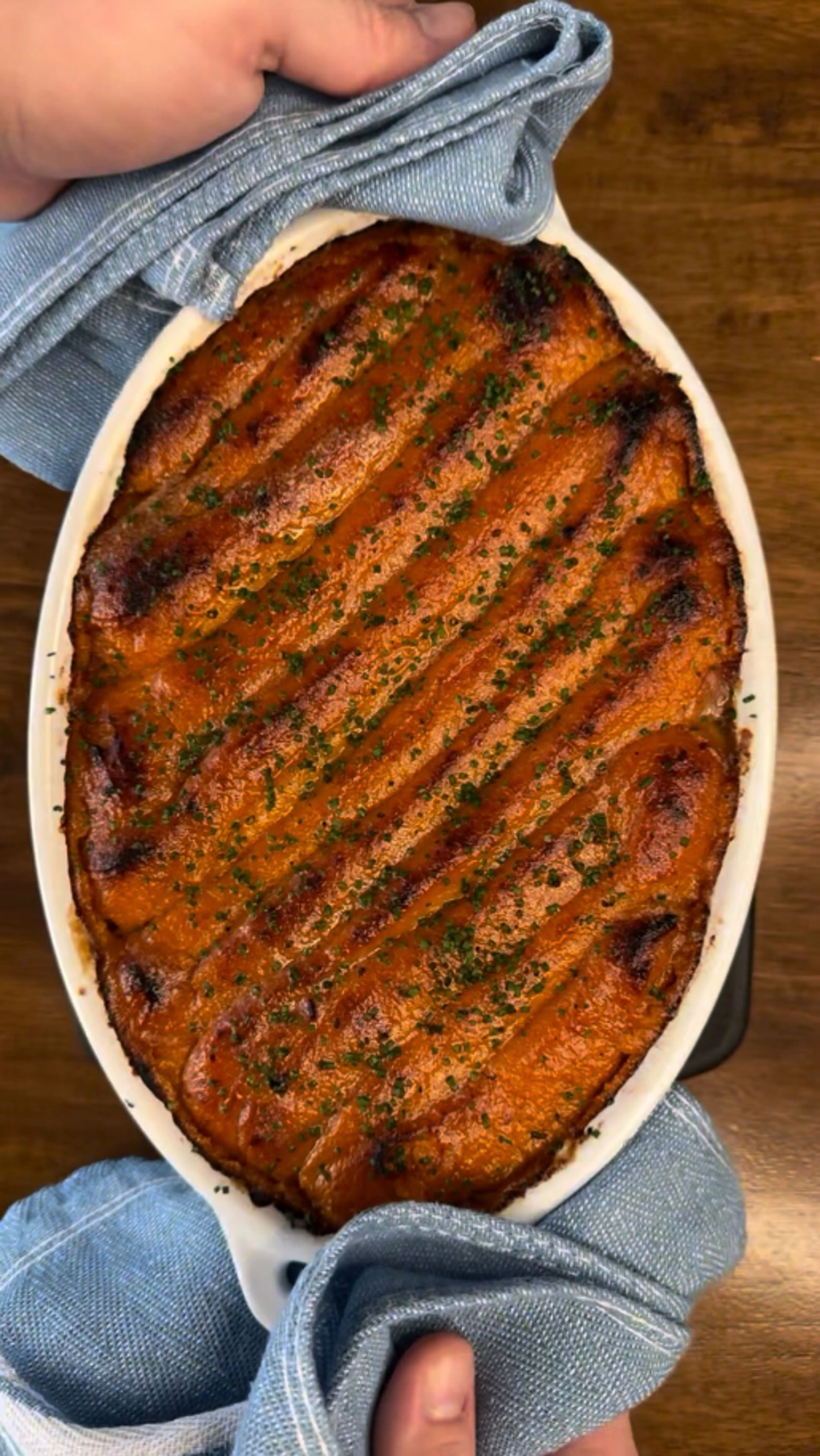 Maple Cinnamon Sweet Potato Casserole