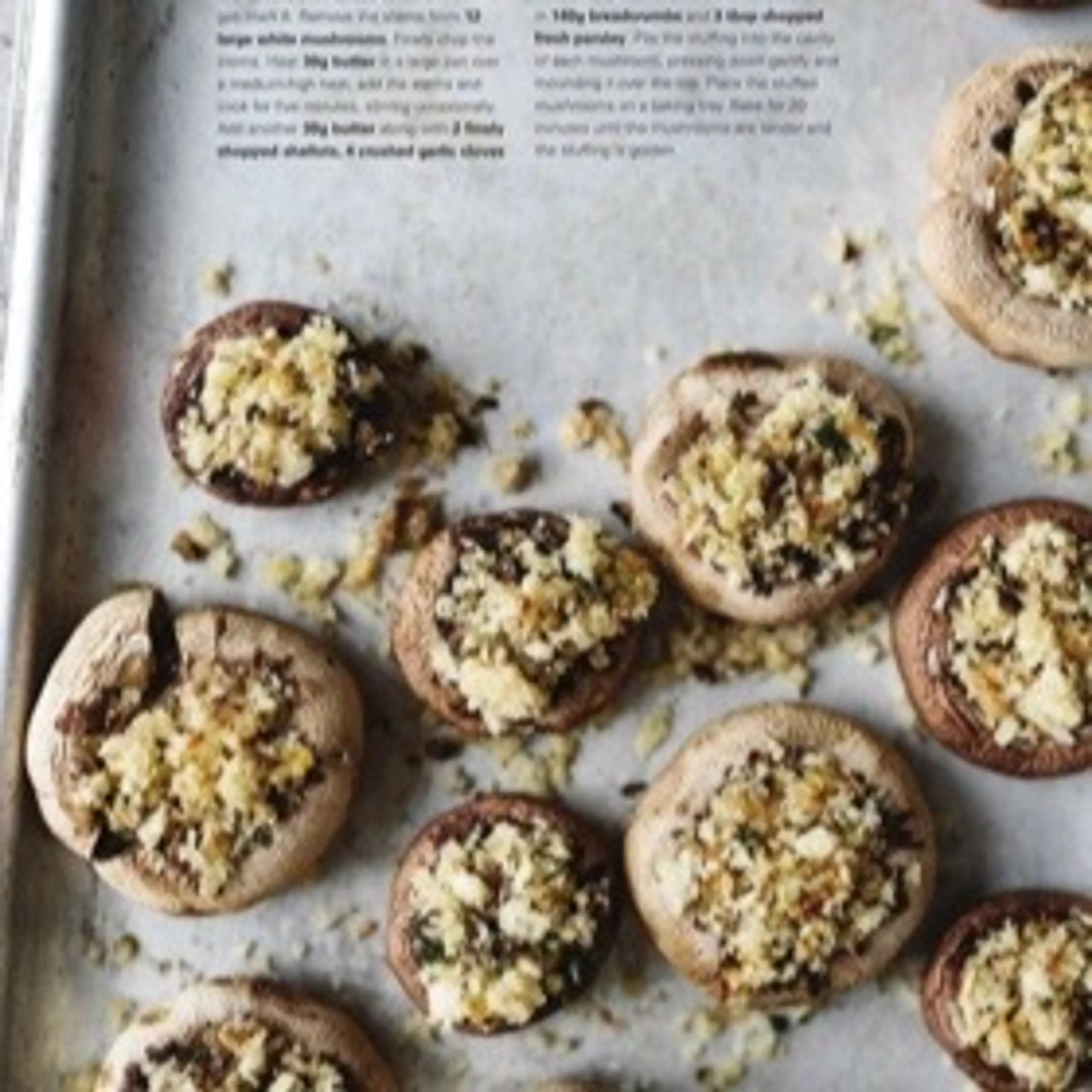 BAKED GARLIC MUSHROOMS