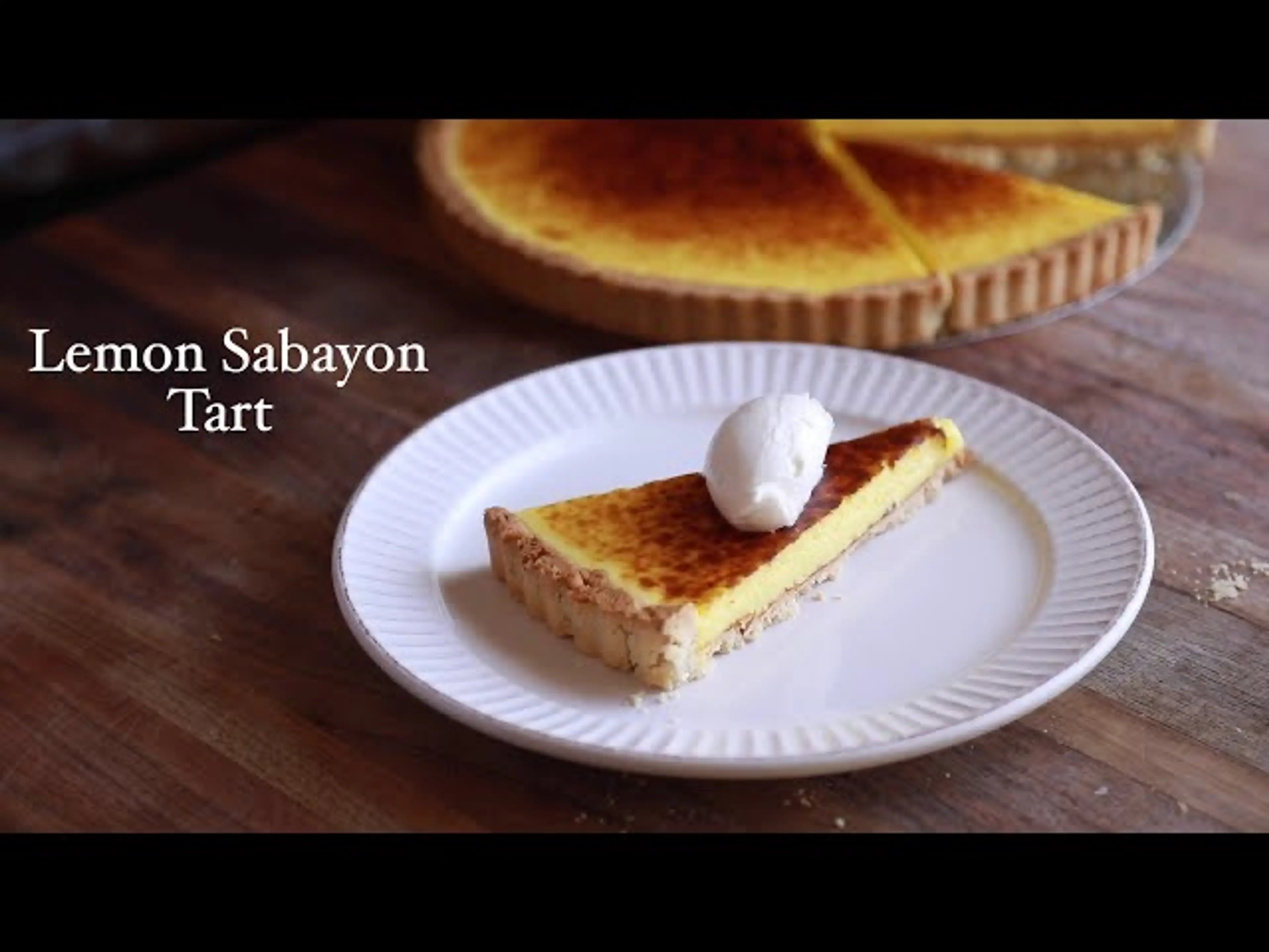 Lemon Sabayon Tart