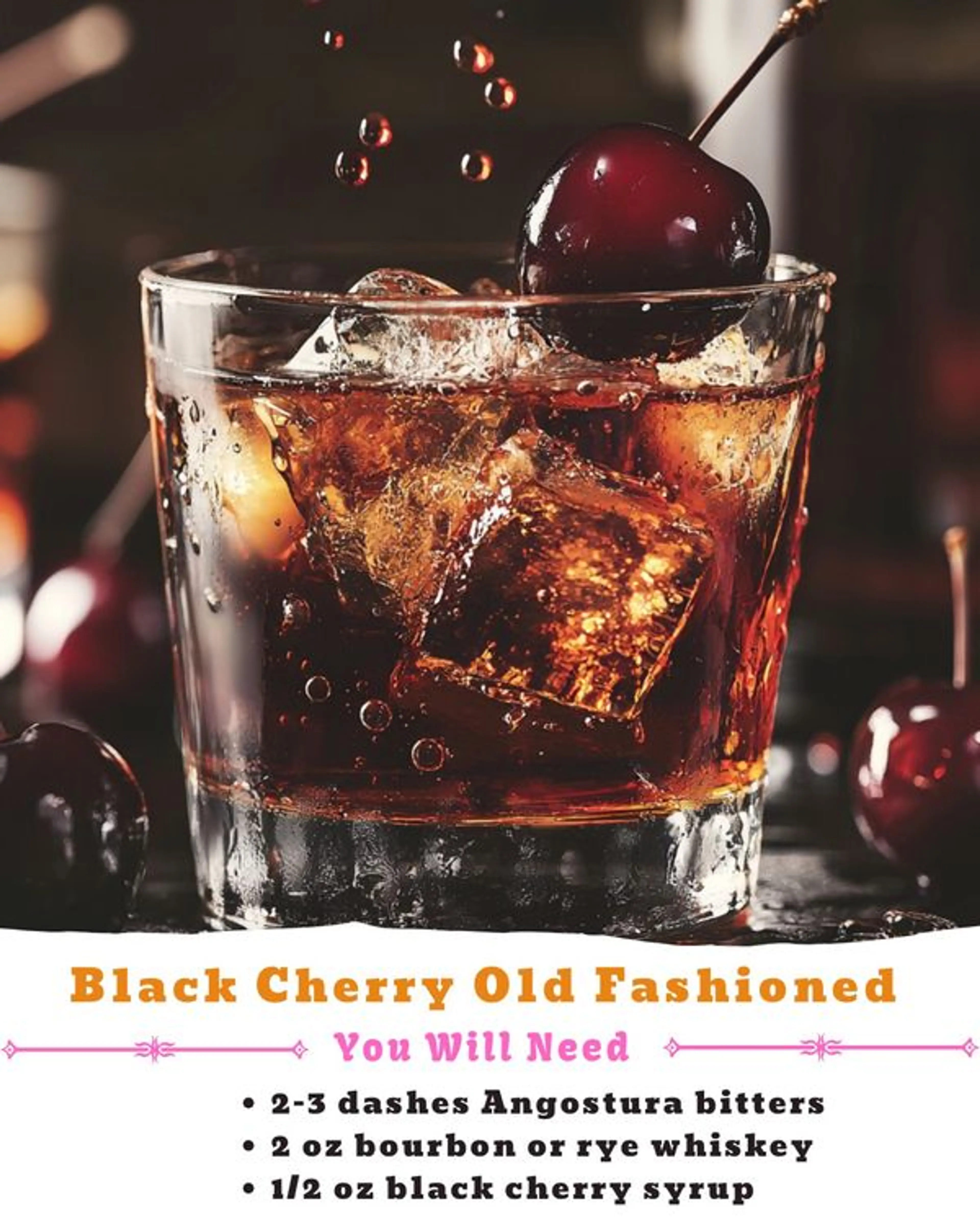 Black Cherry Old Fashioned