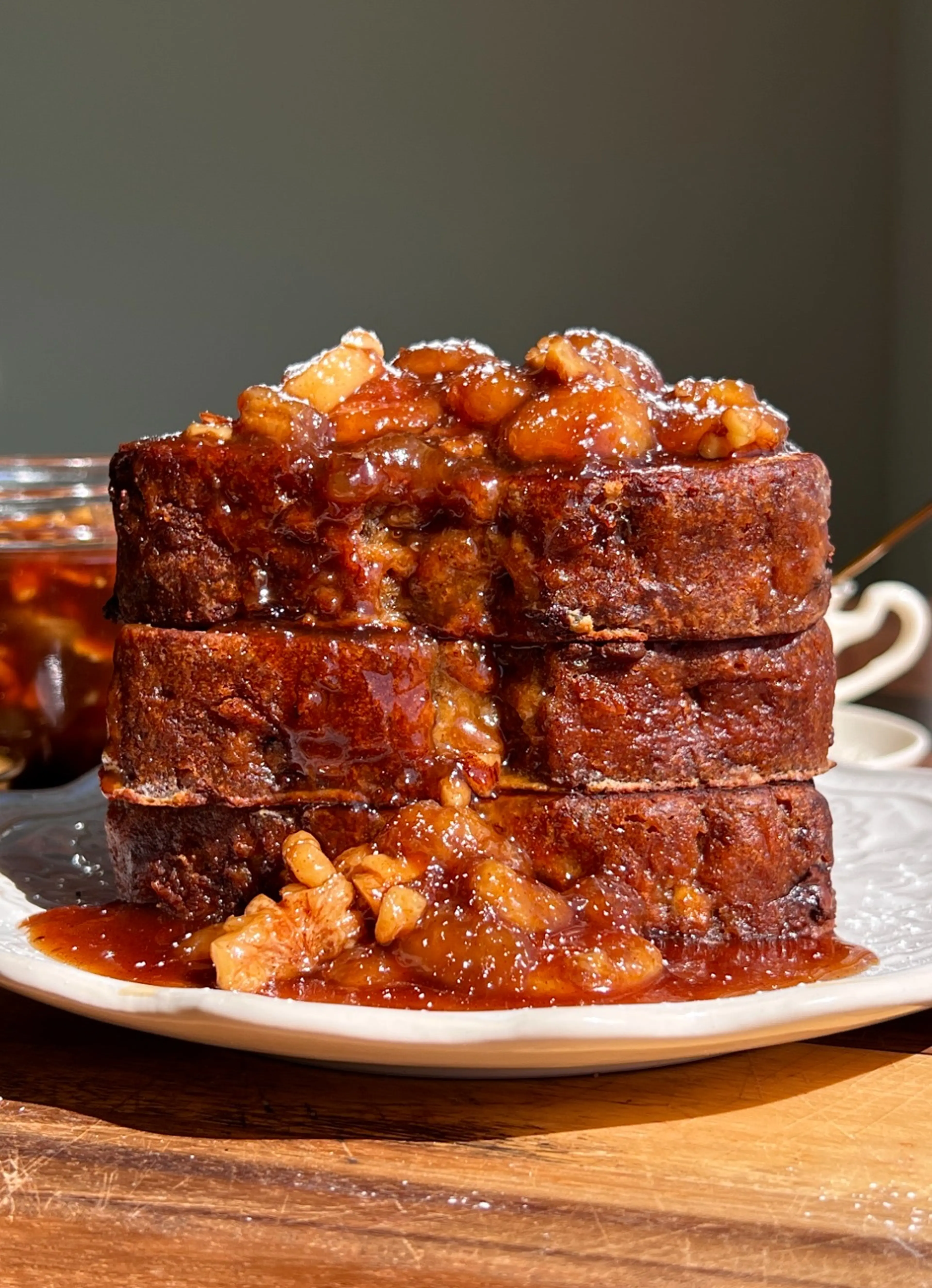 Bananas Foster Banana Bread French Toast