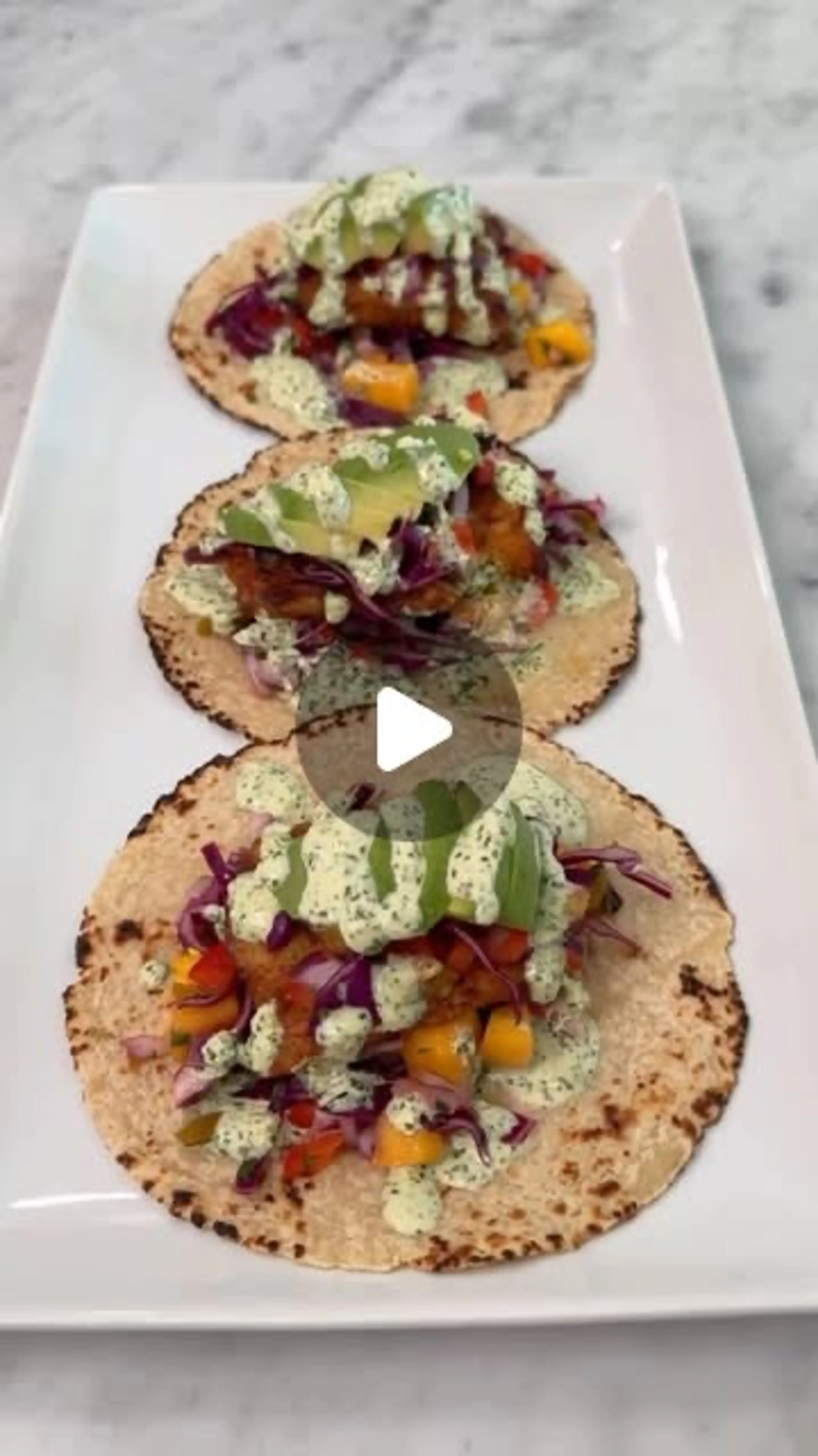Fish Tacos with Mango Slaw