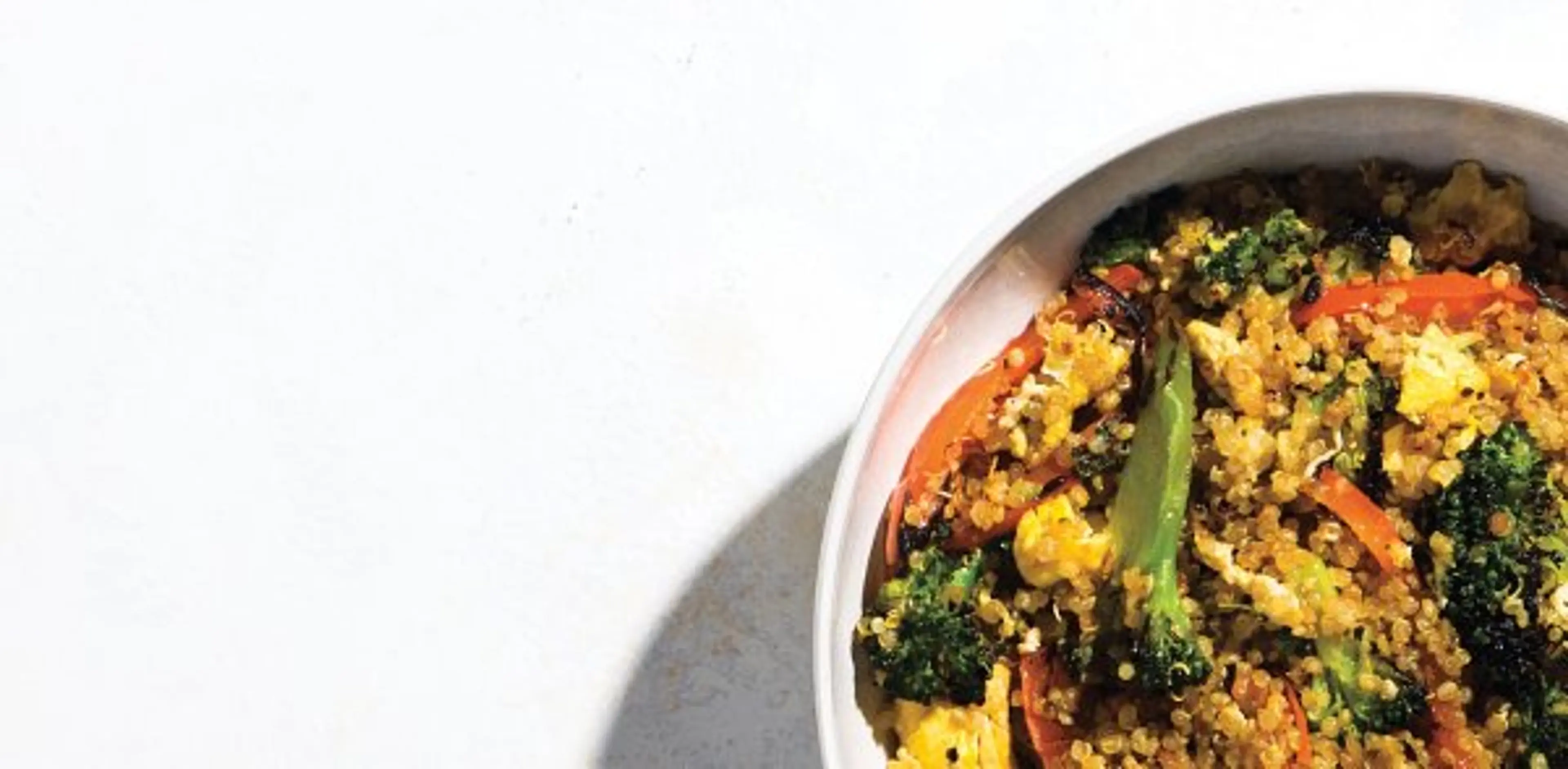 Quinoa Chaufa with Mixed Vegetables