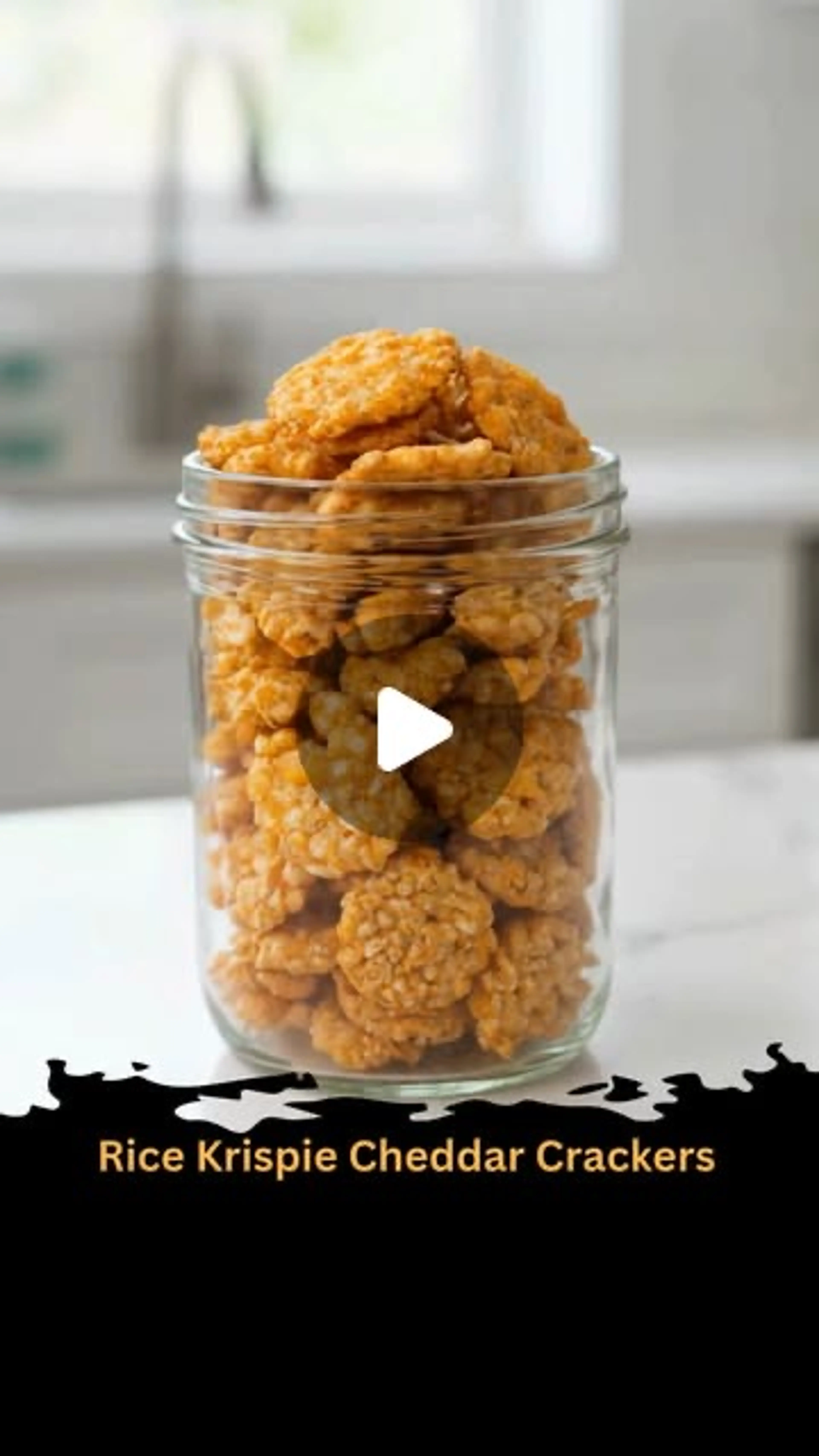 Rice Krispie Cheddar Crackers