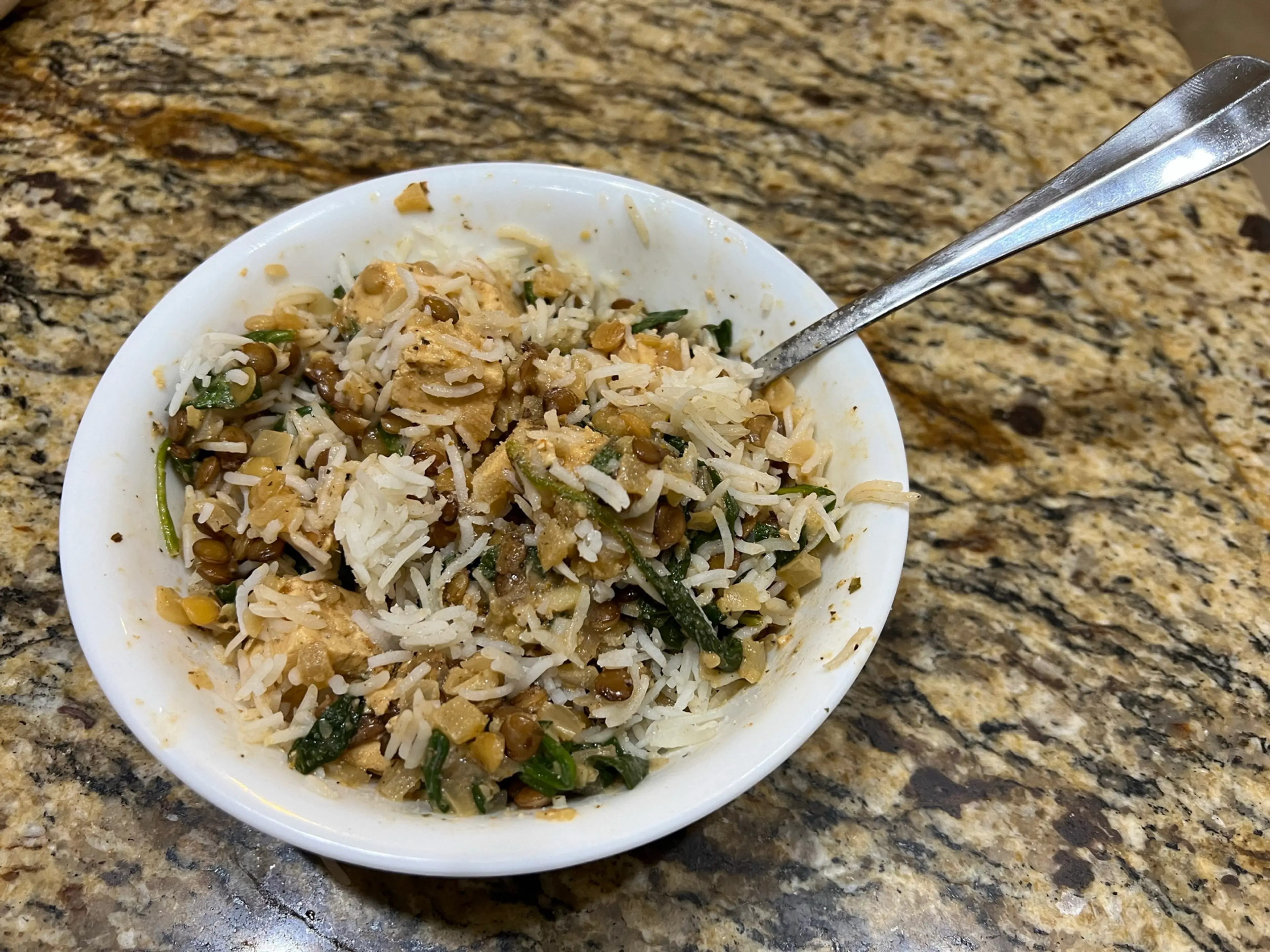 Paneer & Lentil Masala with Spinach & Lime Rice (Ashley)