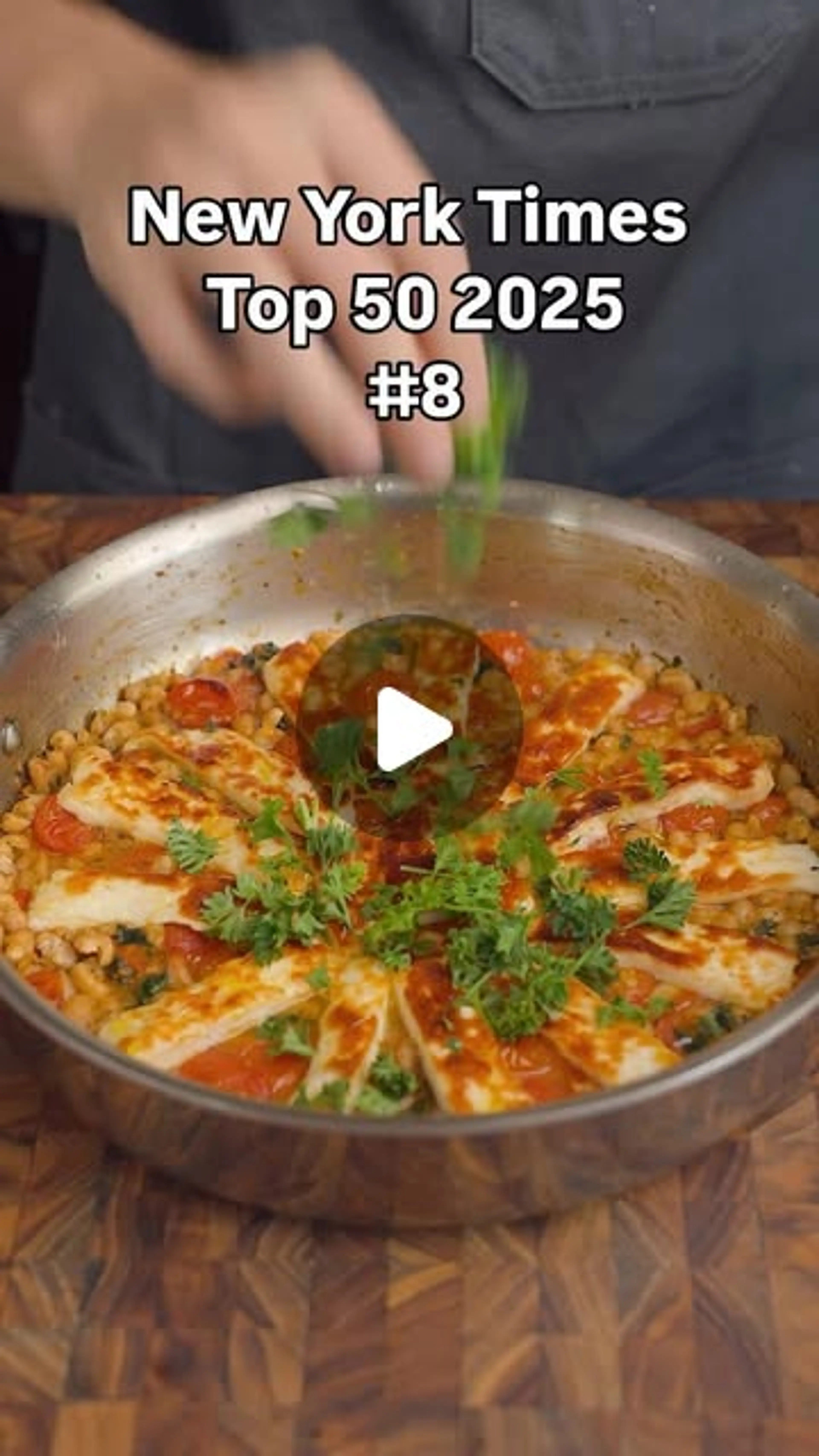 Crispy Halloumi W/ Tomatoes And White Beans