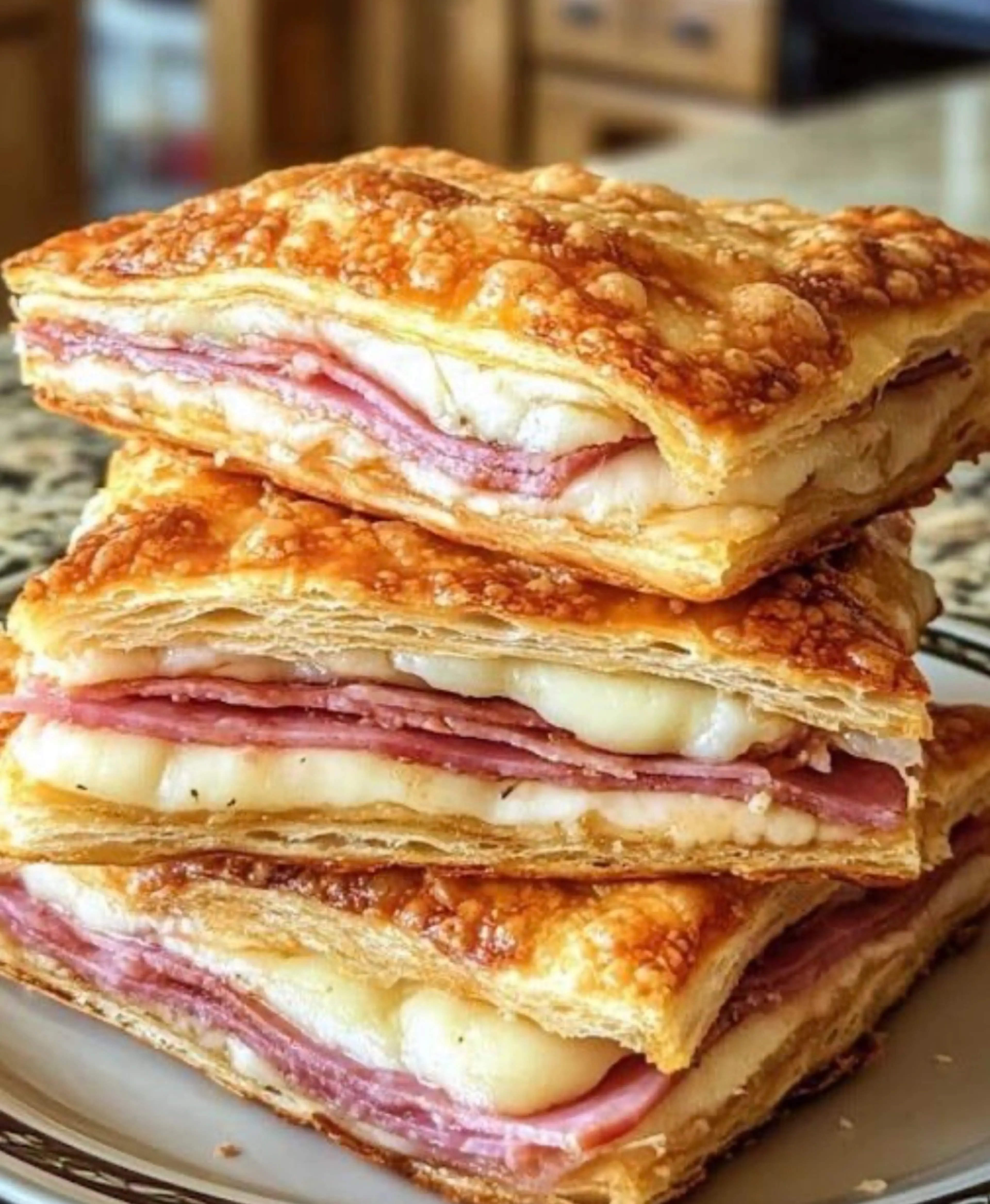 Monte Cristo Puff Pastry Squares