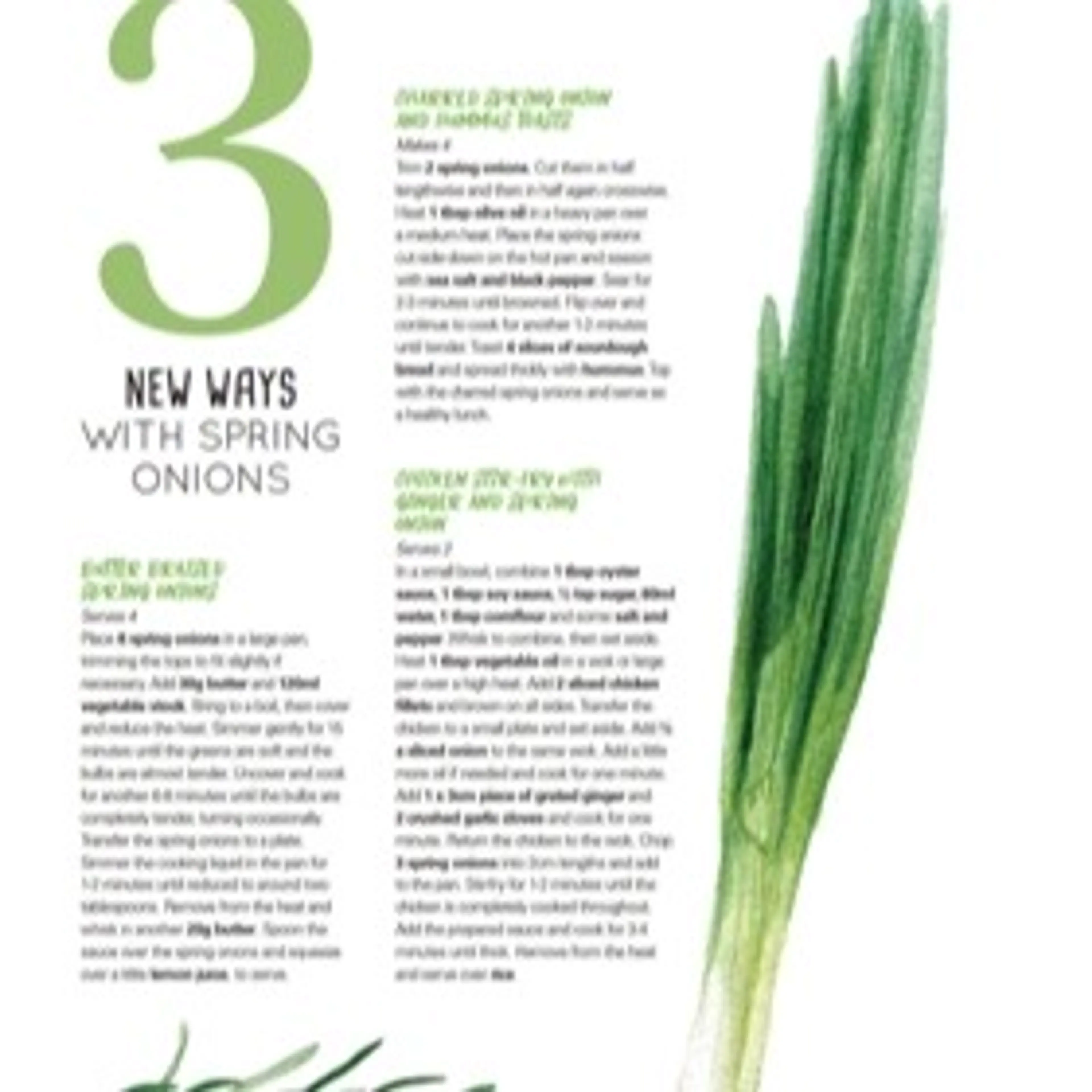 Ways With Spring Onion