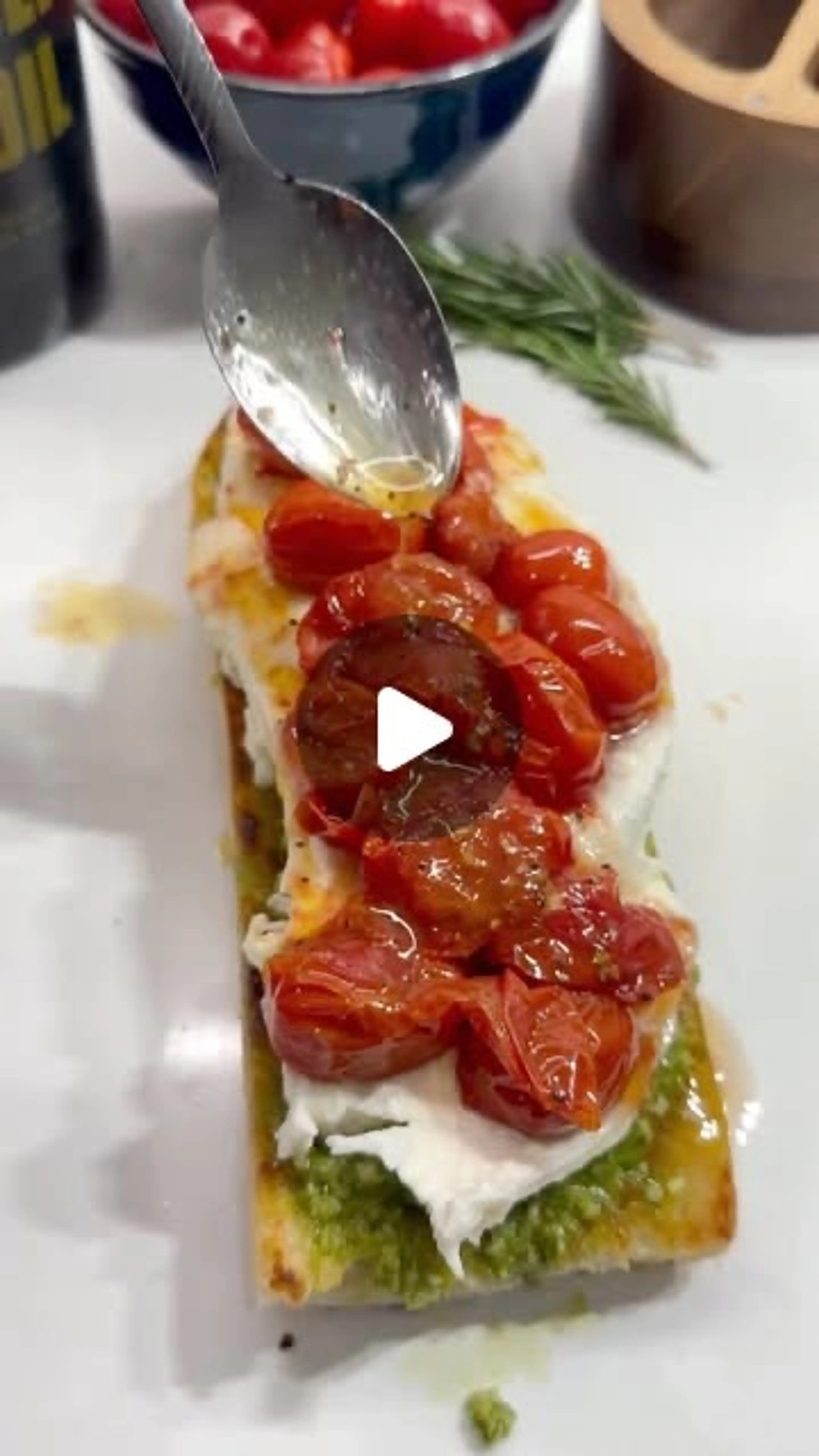 Burrata Caprese Sandwich with Cherry Tomato Confit