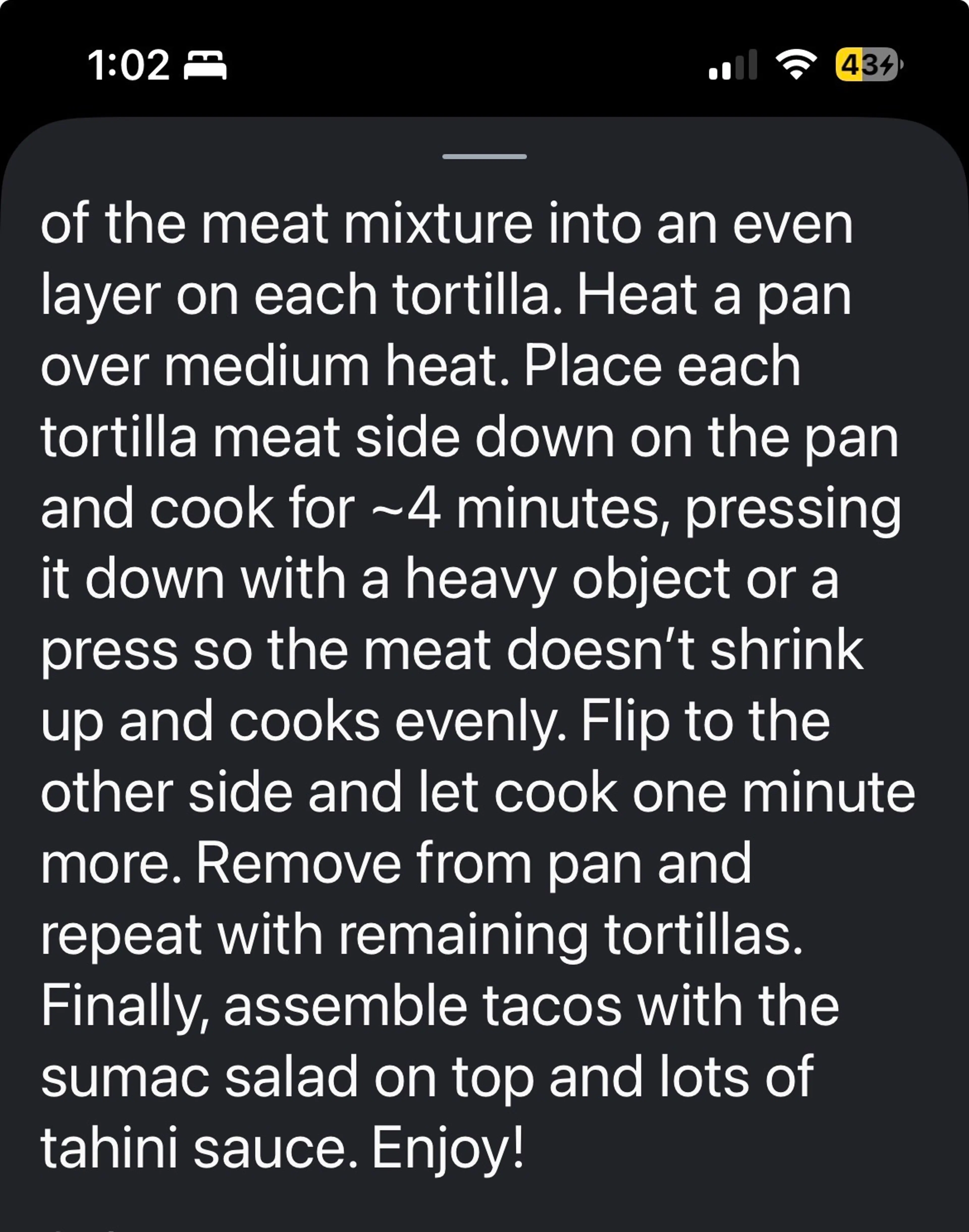 Mediterranean Smashed Tacos With Sumac Salad