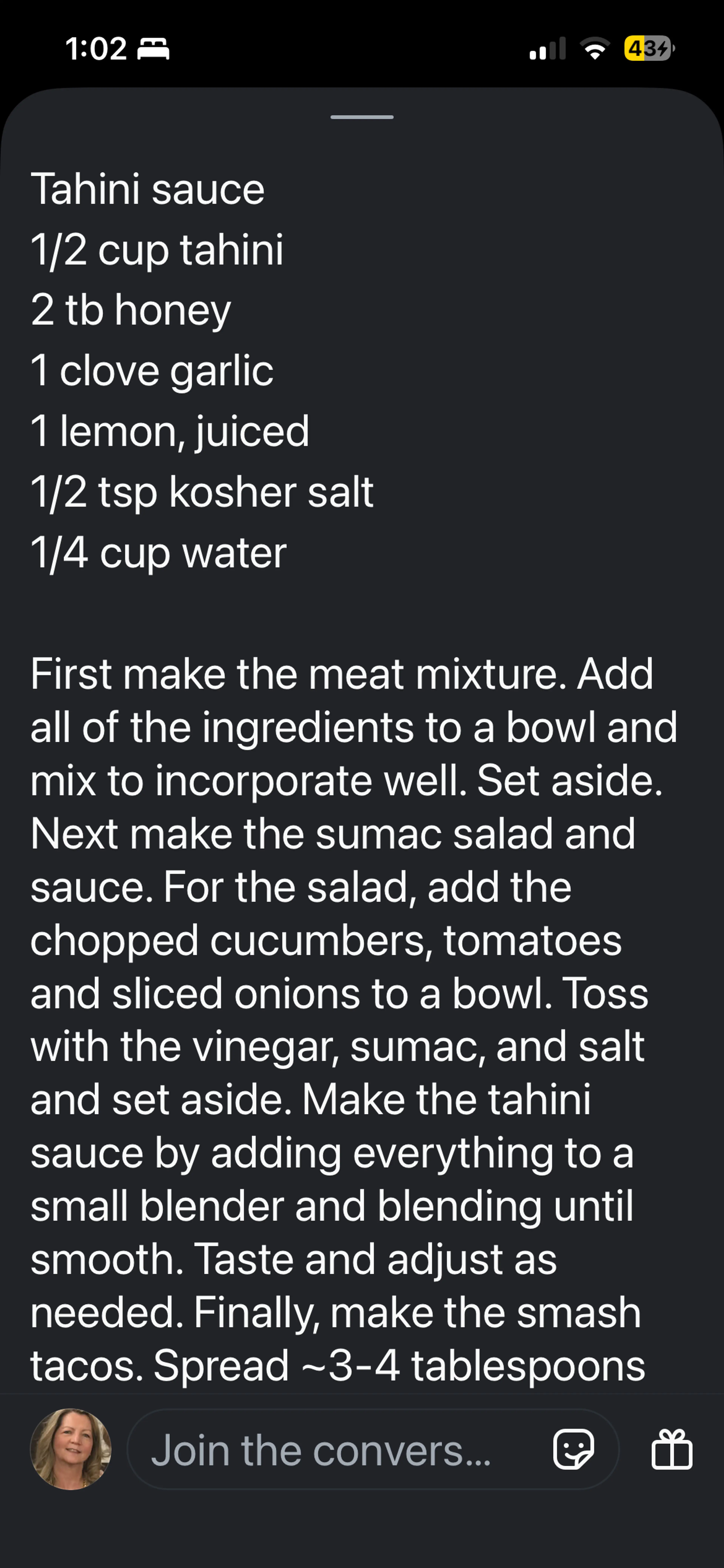 Mediterranean Smashed Tacos With Sumac Salad