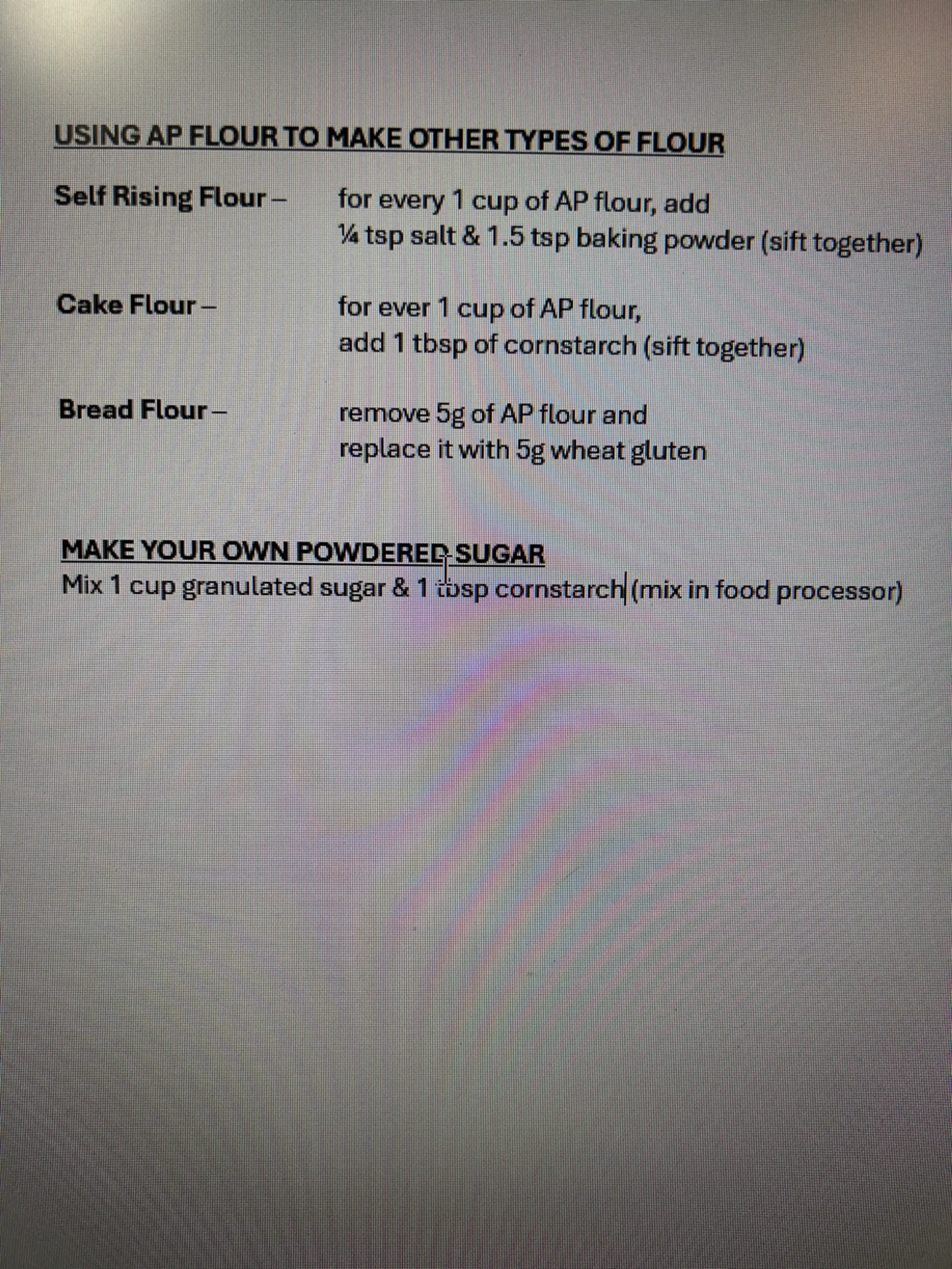 Use AP FLOUR To Make Self-rising, Cake And Bread Flour