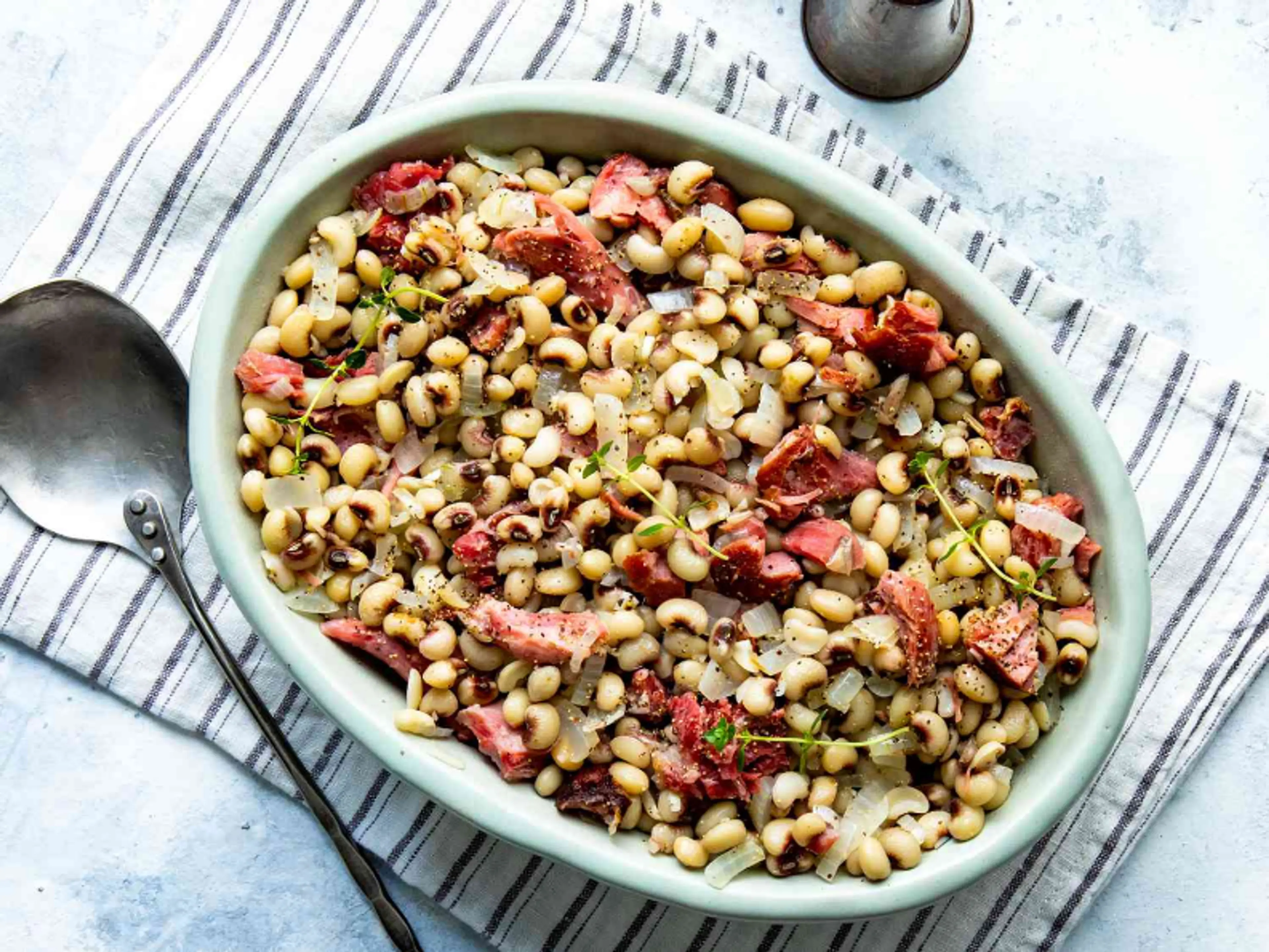Crowder Peas with Smoked Ham Hocks and Okra
