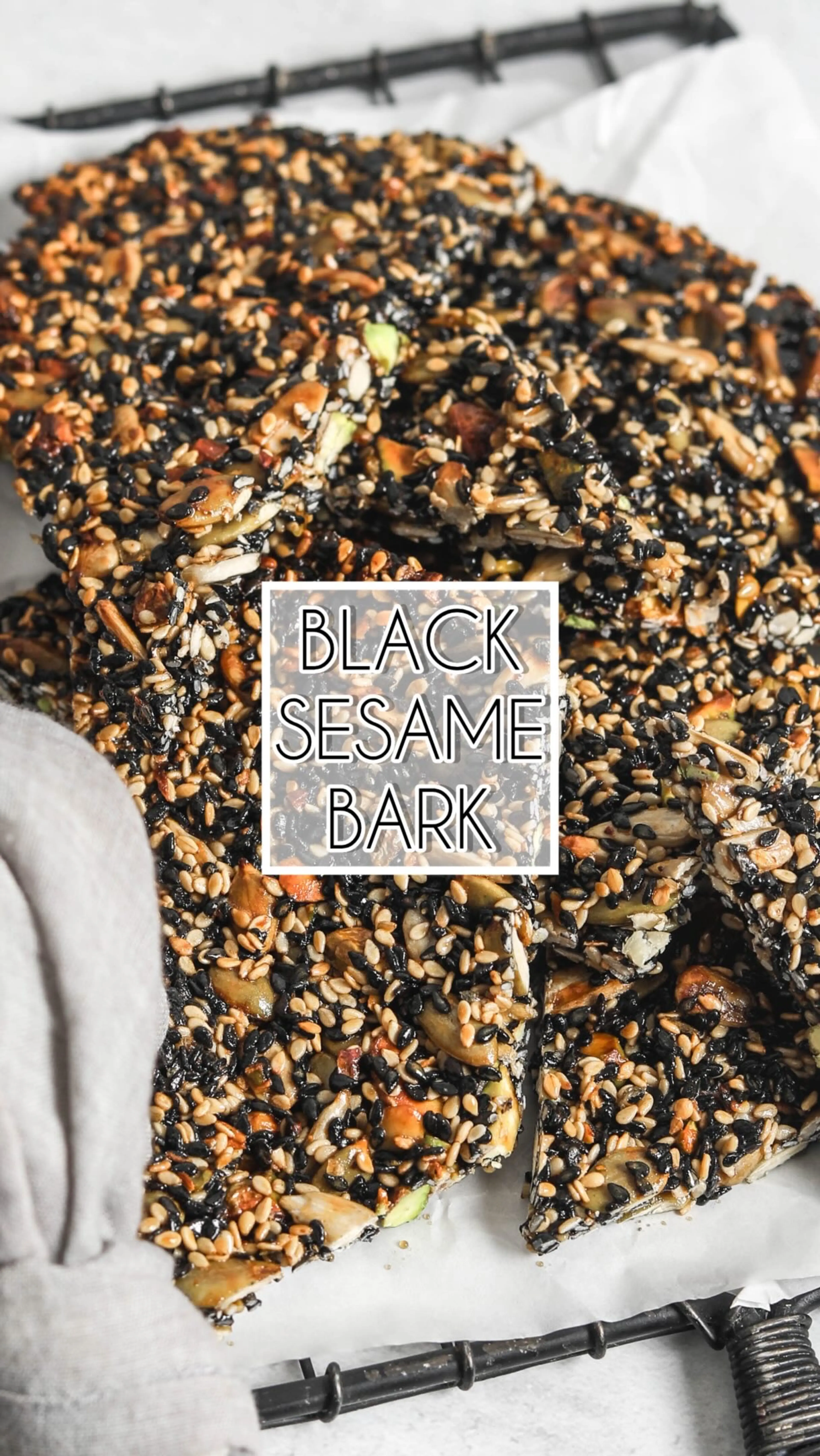 Black Sesame Crunch Bark