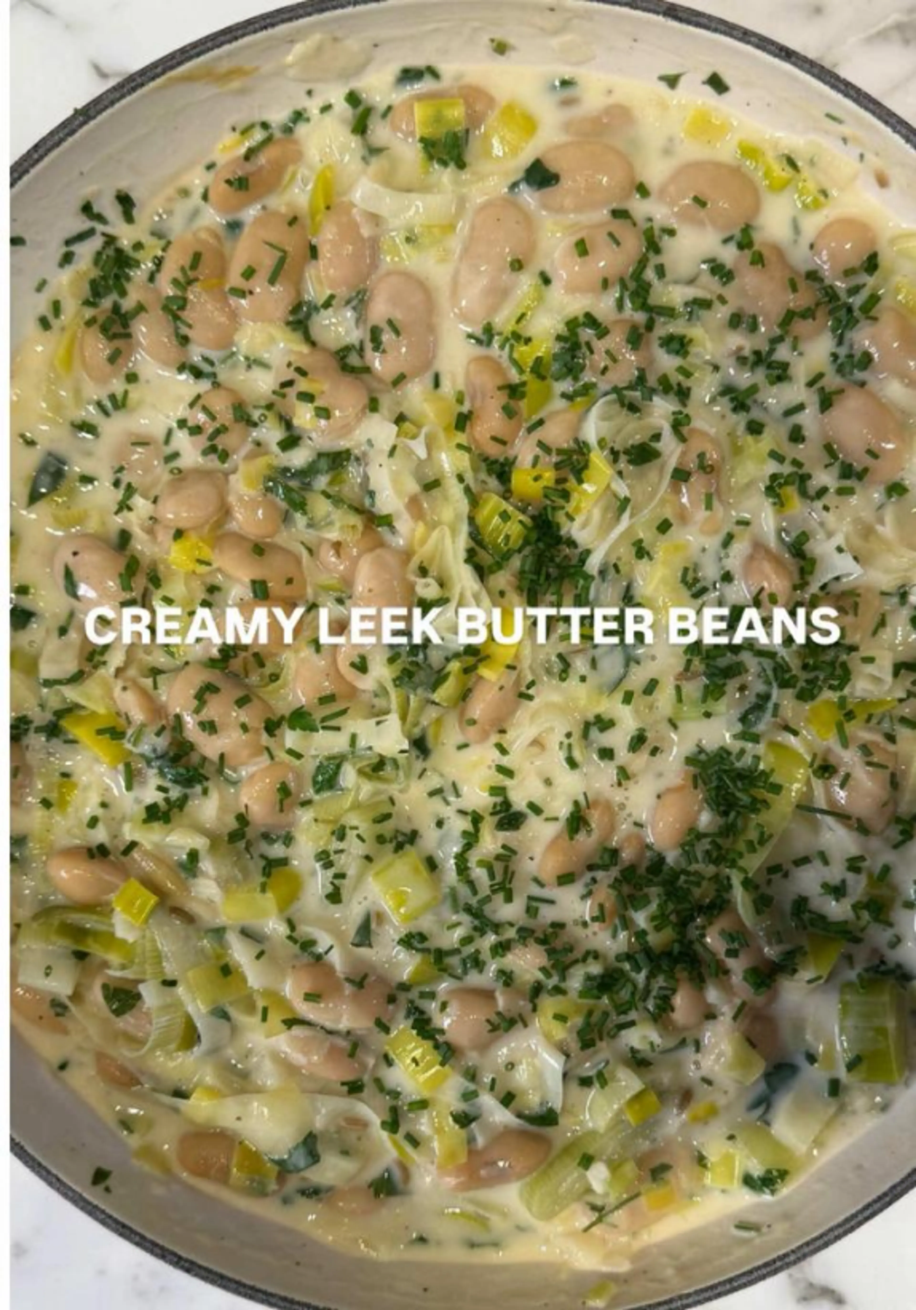 Creamy Leek Butter Beans