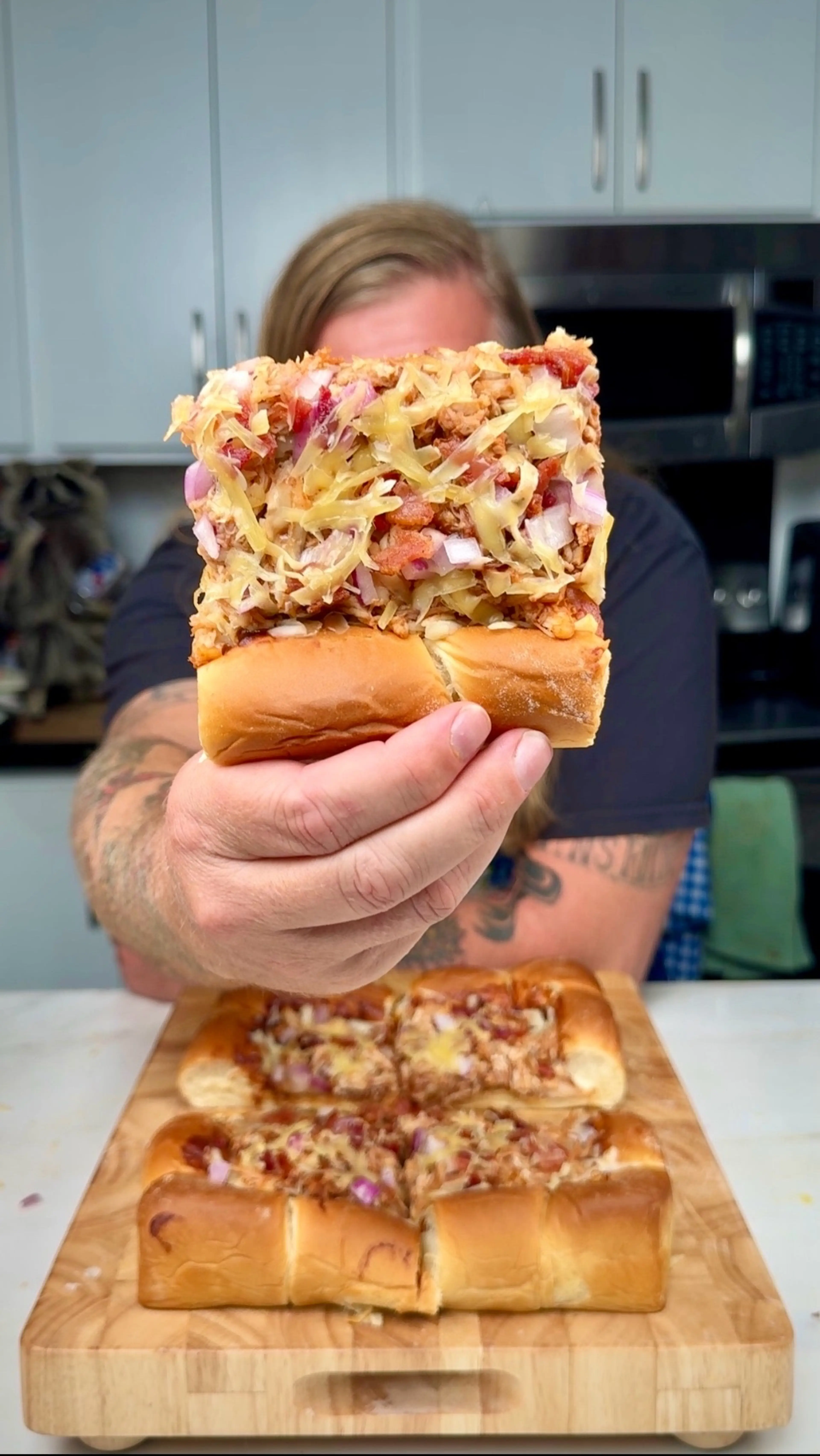 Famous Hawaiian Roll Bbq Chicken Pizza Sliders