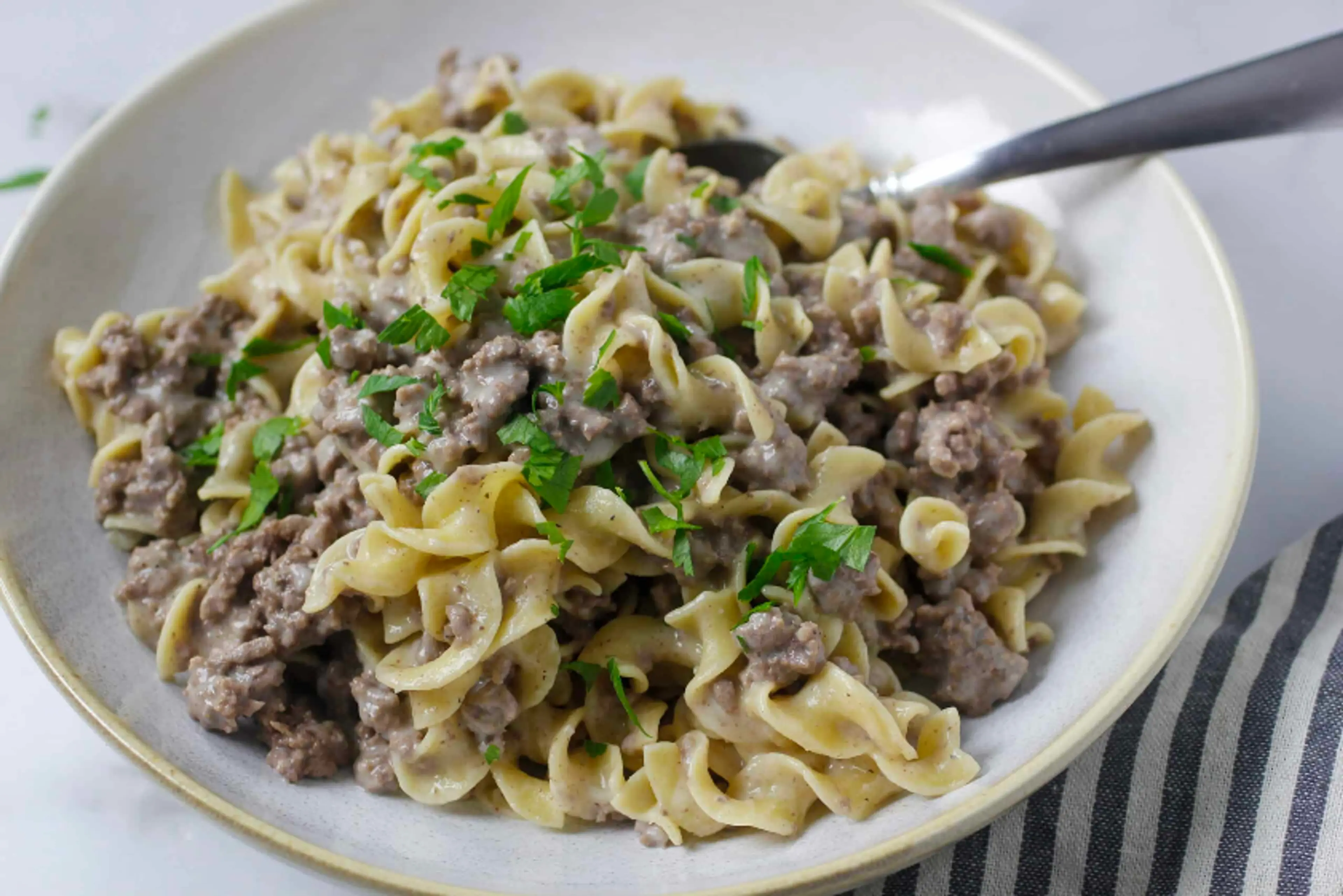 Ground Beef Stroganoff