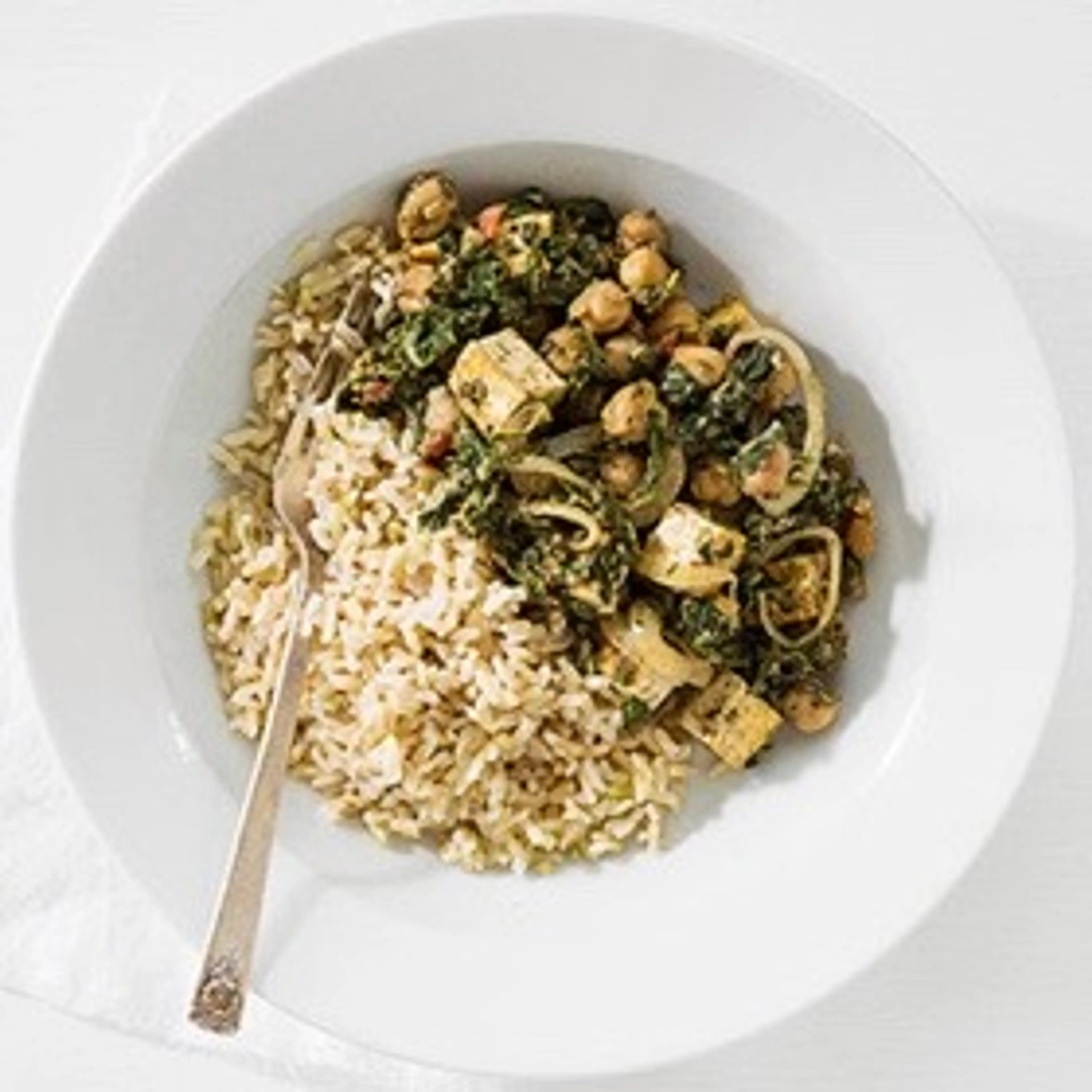 Indian Saag with Chickpeas (V2)