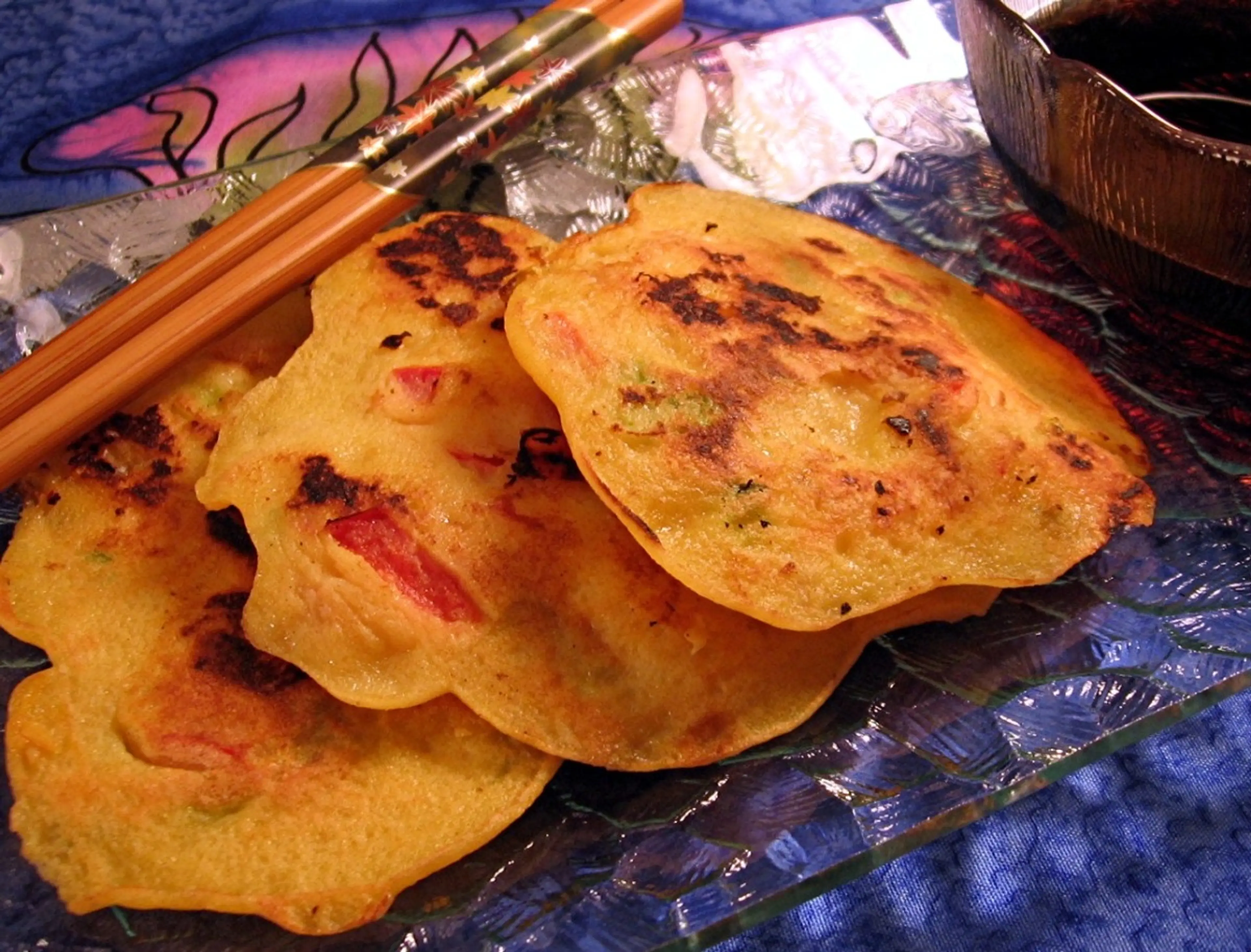Korean Shrimp and Scallion Pancakes