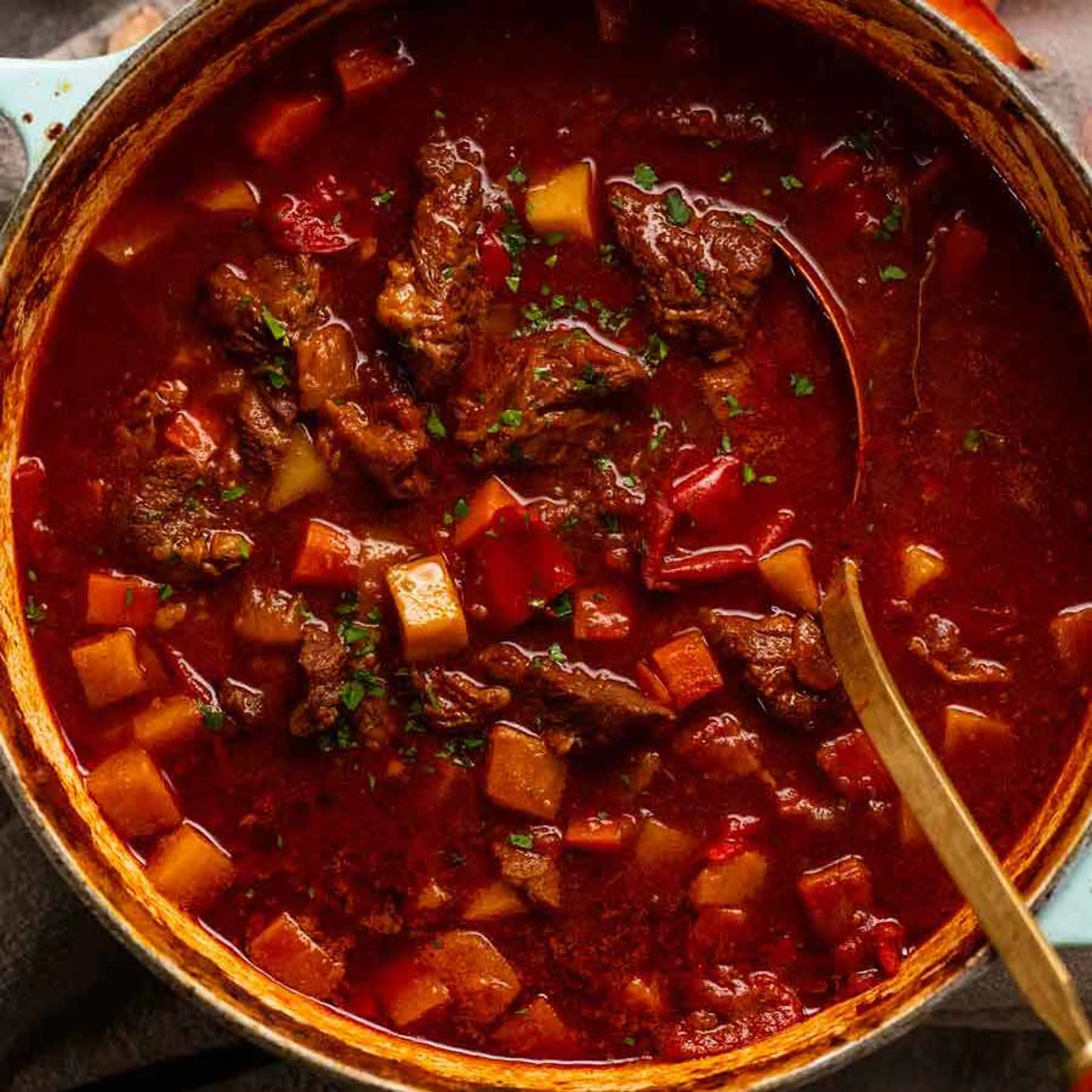 Goulash (Hungarian beef stew)