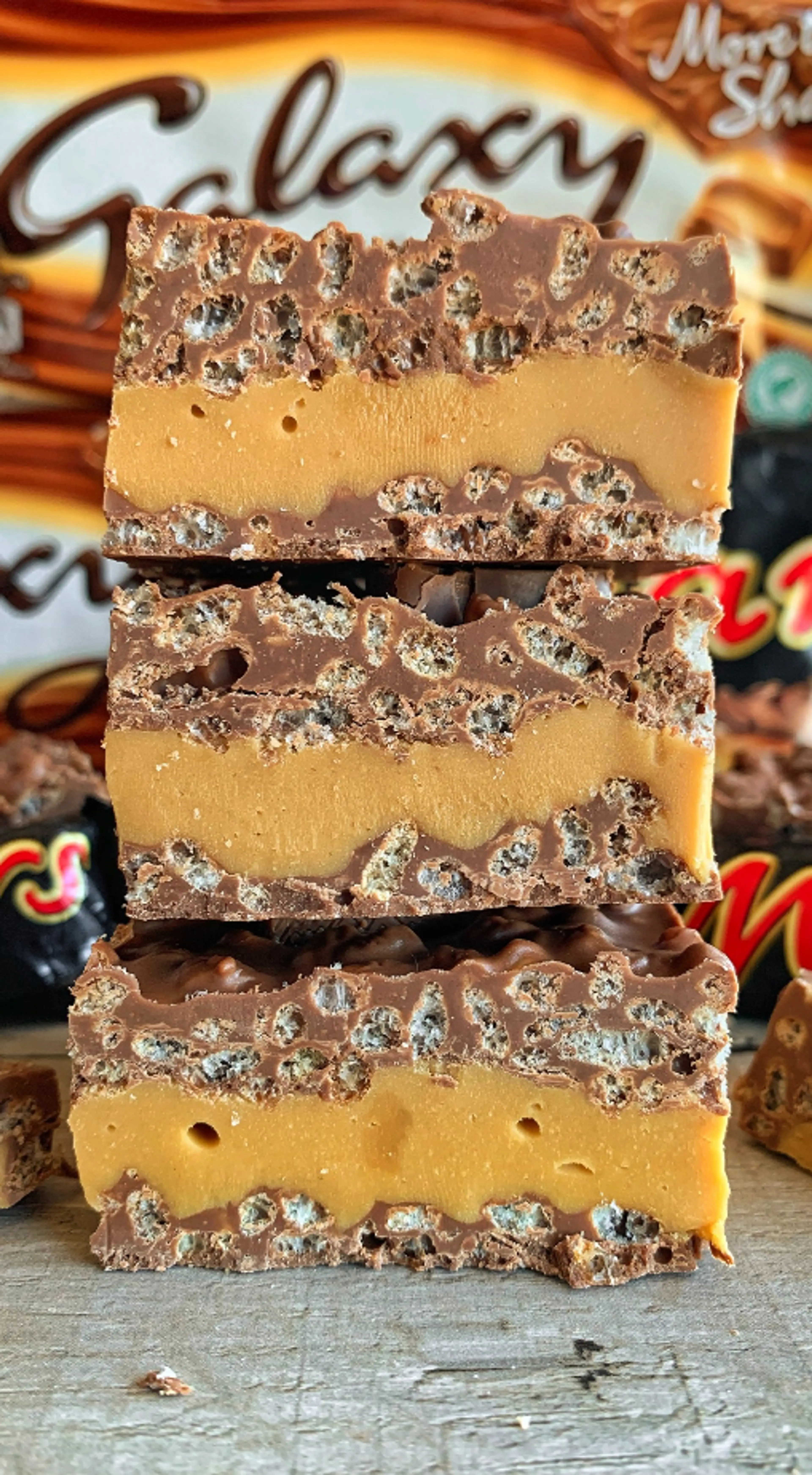 Caramel Fudge Crunch Bars