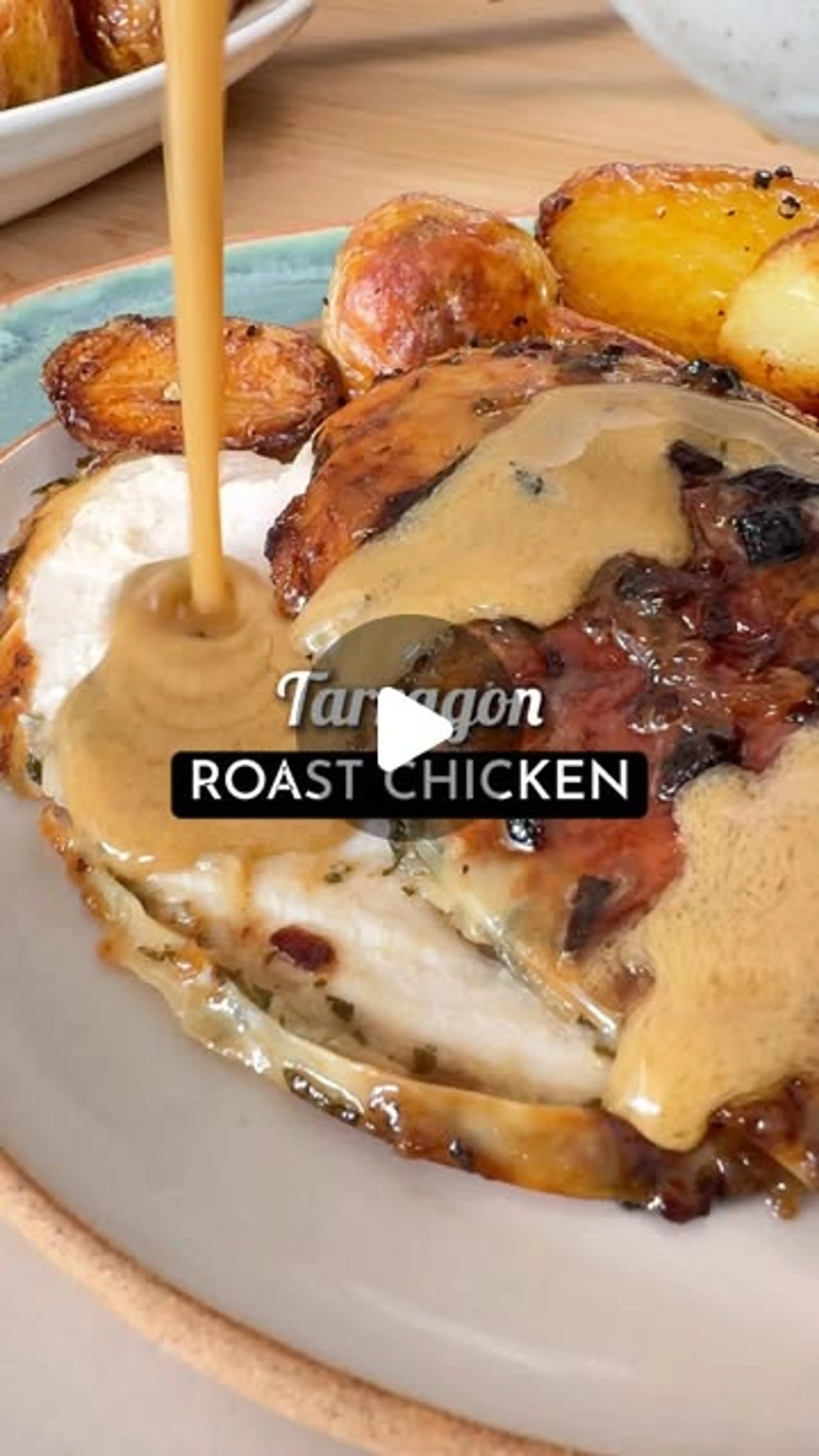 Creamy Tarragon Roasted Chicken