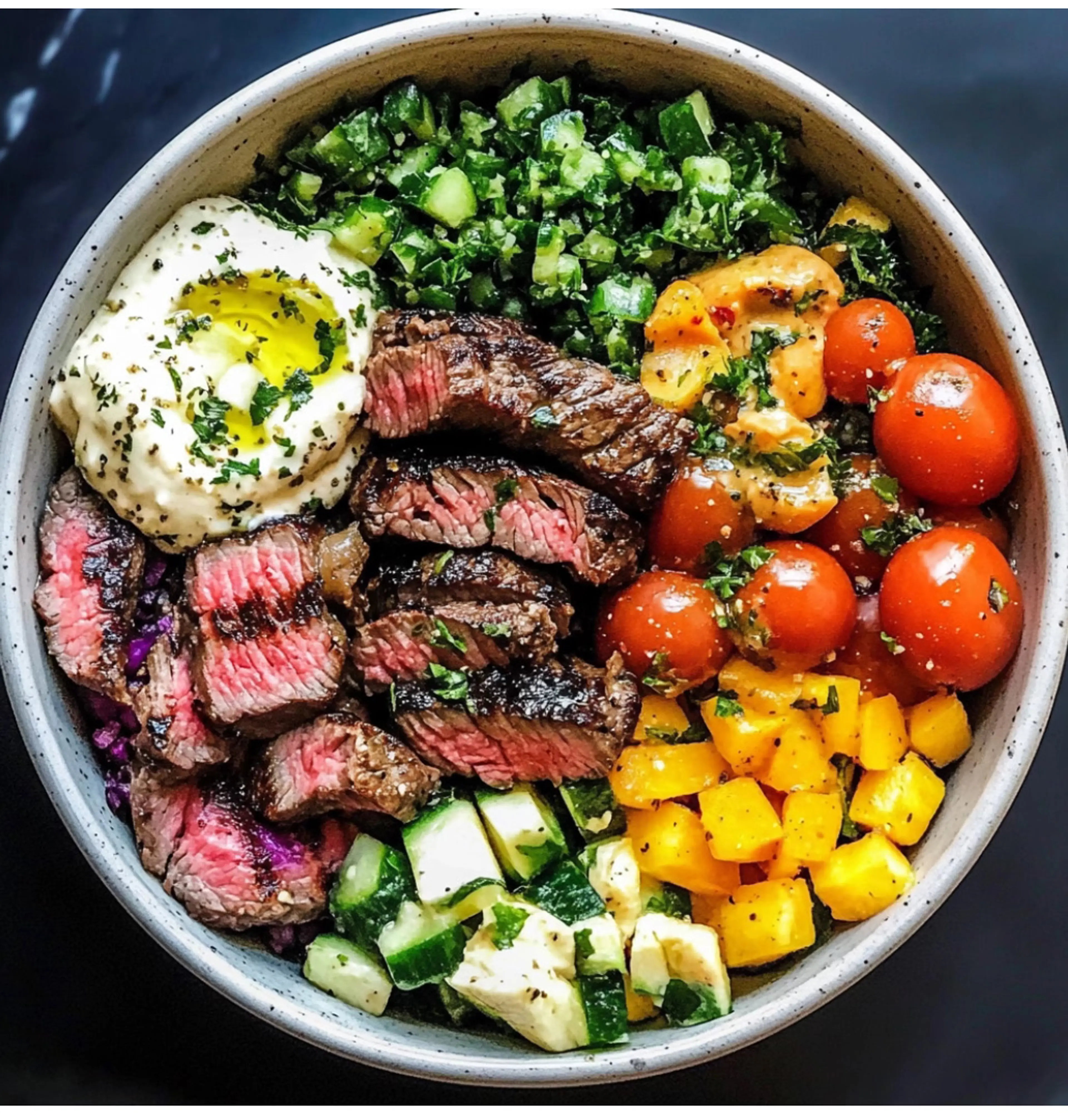 Mediterranean Steak Bowls