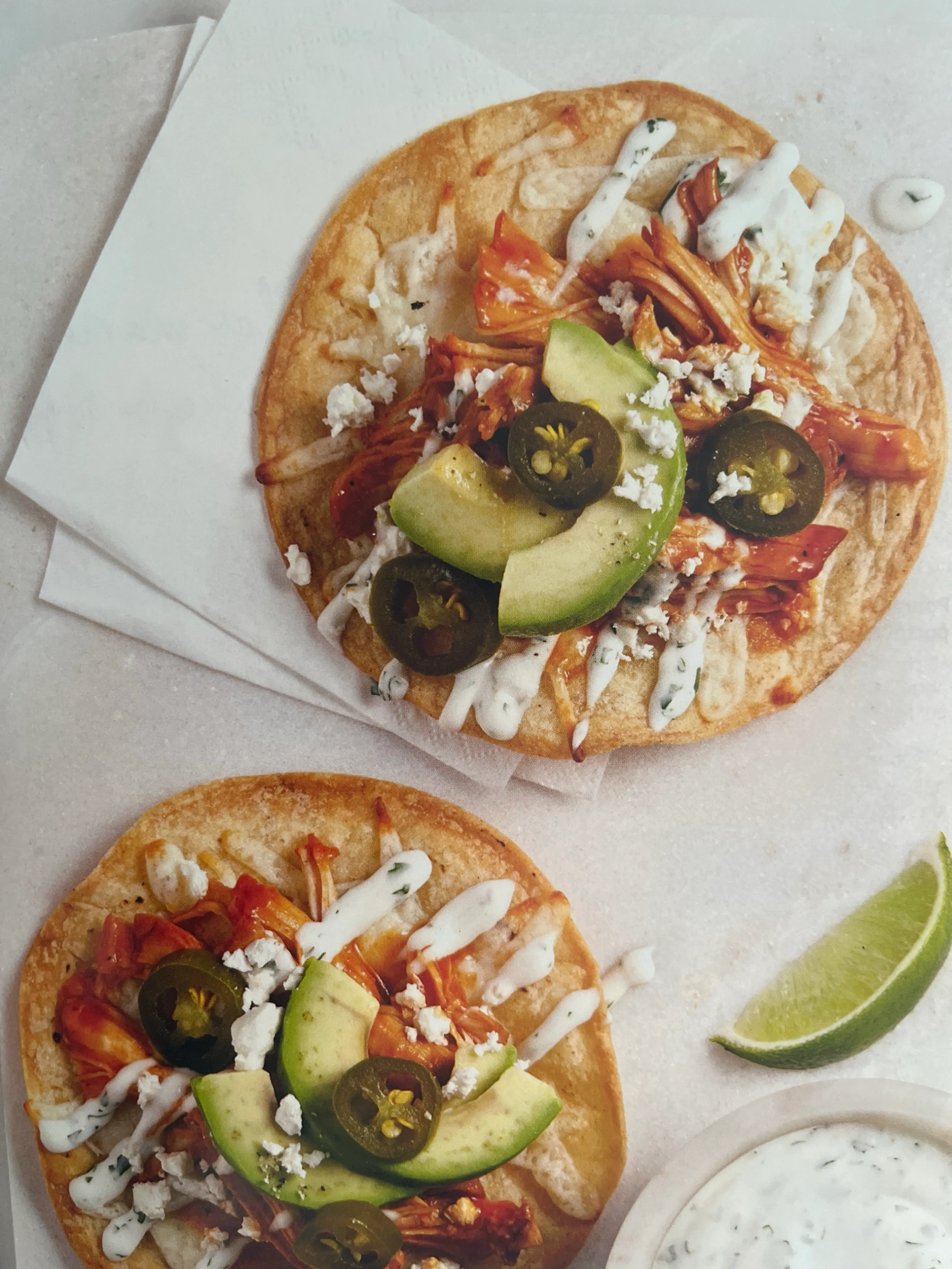 Tortillas croustillantes au poulet ranch