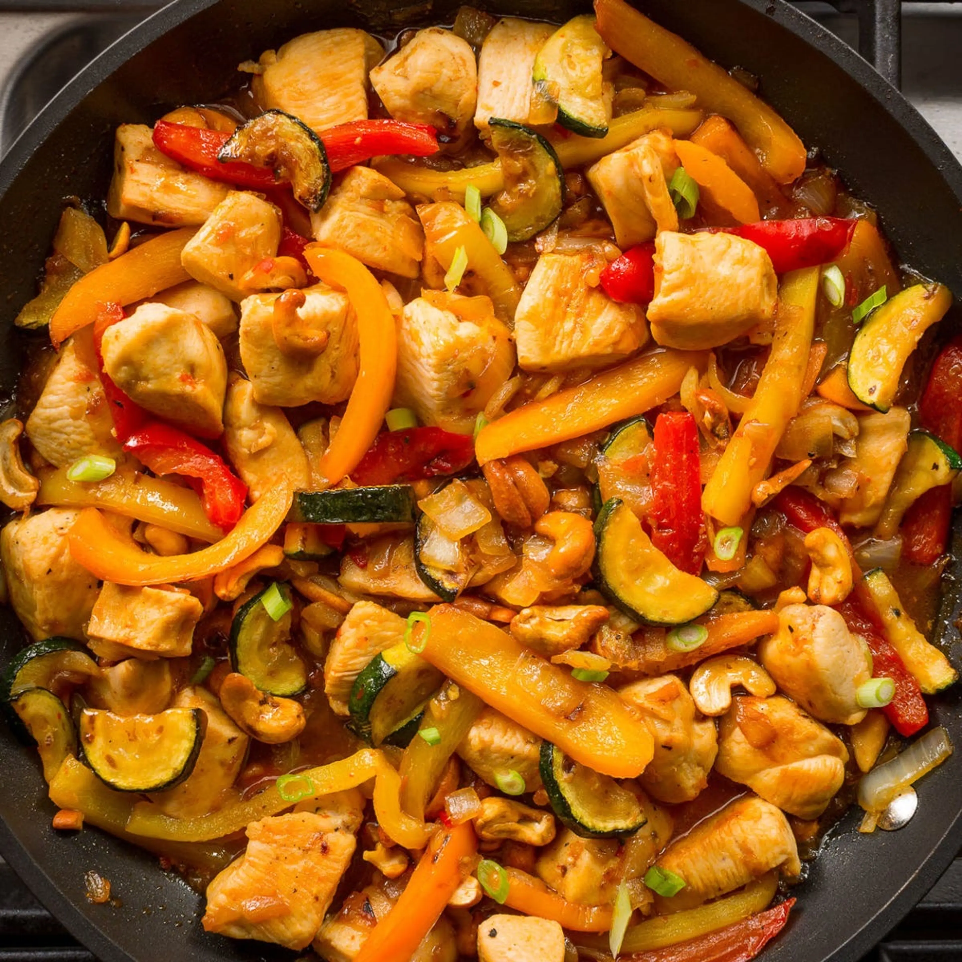 Cashew Chicken With Cauliflower Rice