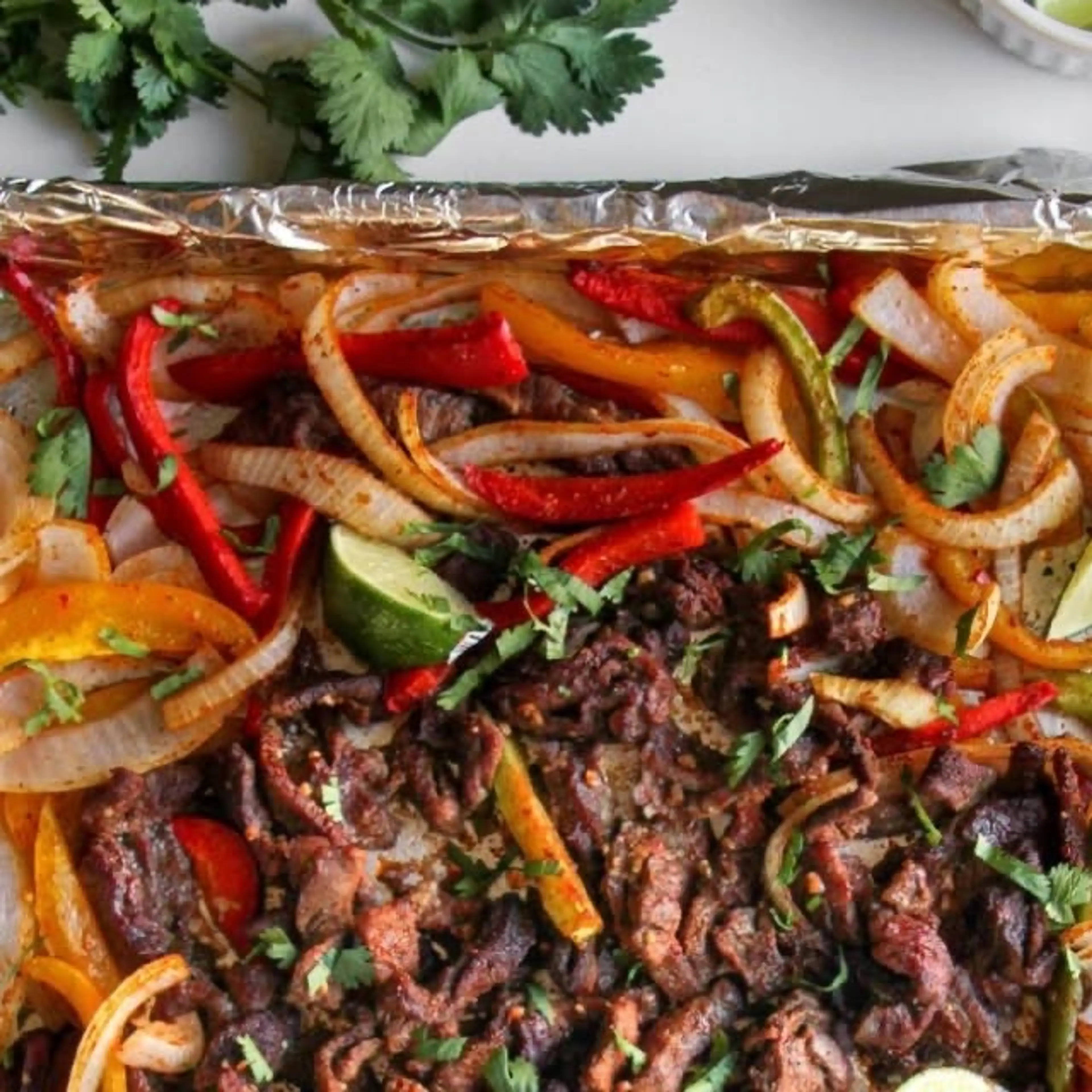 Whole30 Sheet Pan Steak Fajitas