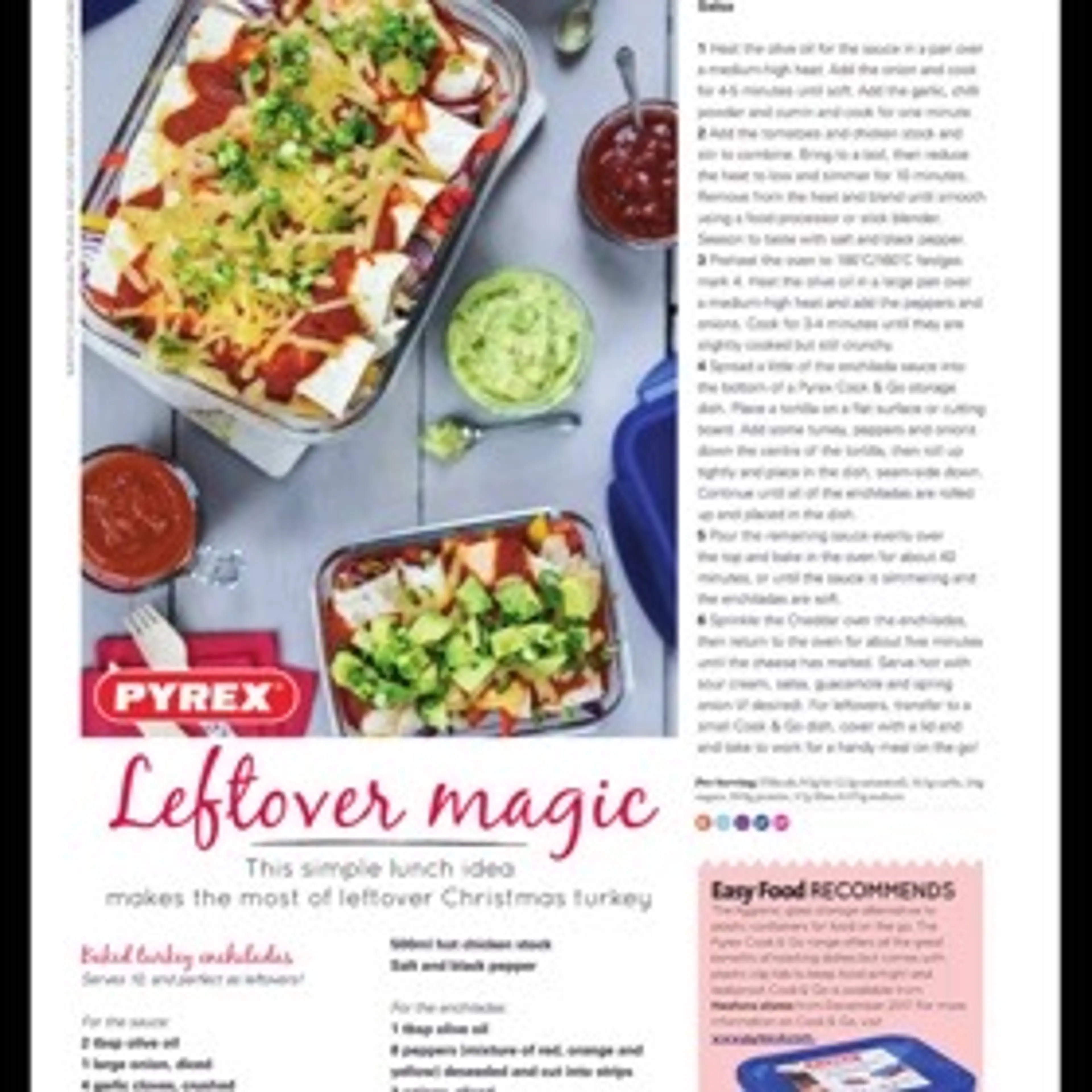 Baked turkey enchiladas