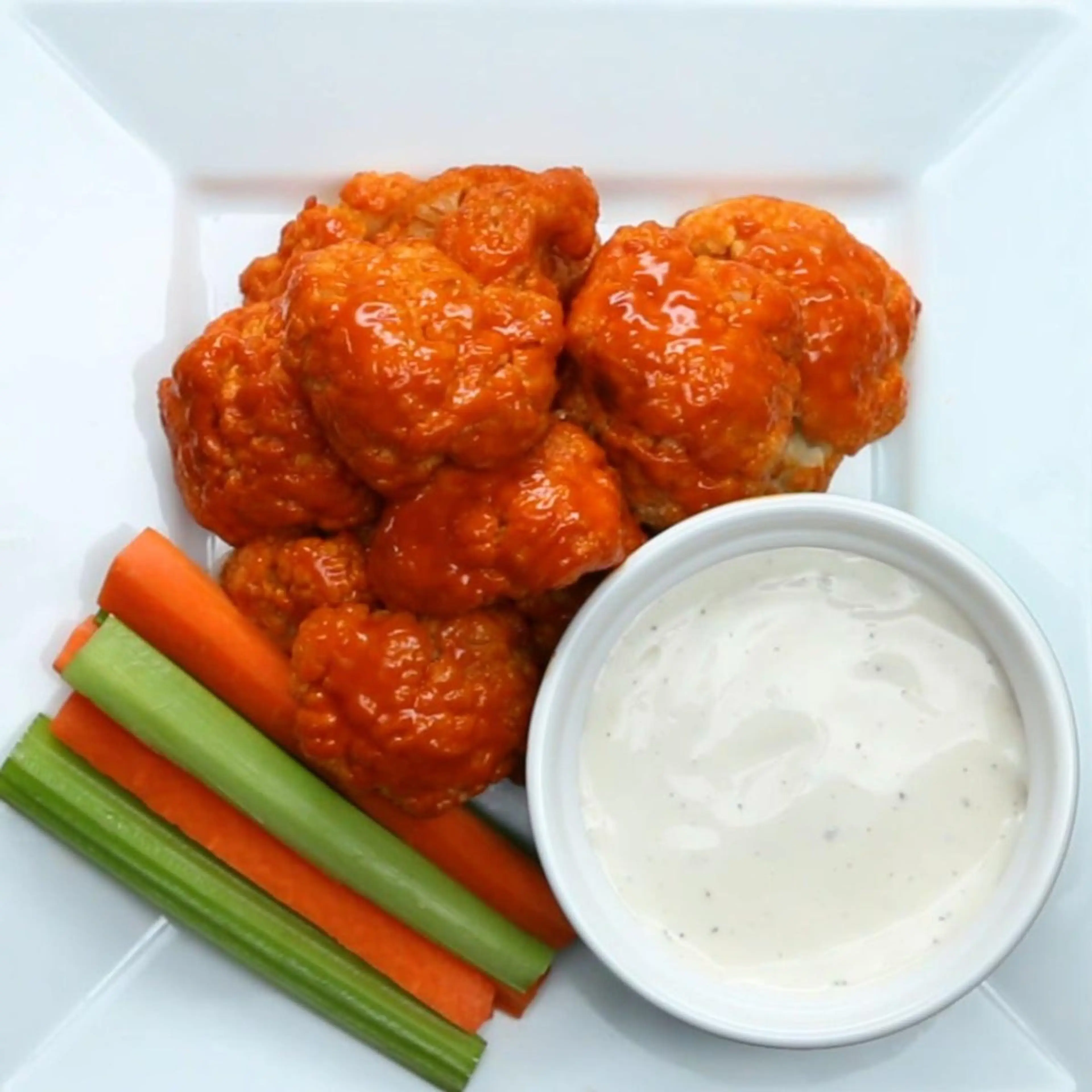 Sriracha Buffalo Cauliflower Bites Recipe by Tasty